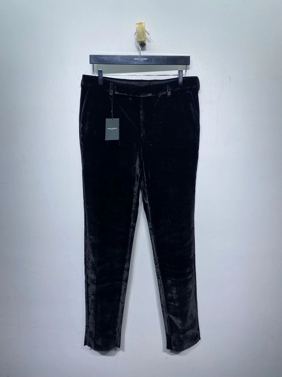 Saint Laurent Paris Saint Laurent Velvet Trousers Size 44 Size US 28 / EU 44 - 1 Thumbnail
