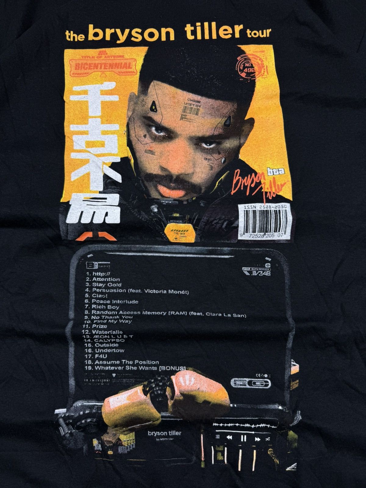 Band Tees × Rap Tees Rare Bryson Tiller tour graphic merch band rap tee Size US L / EU 52-54 / 3 - 4 Thumbnail