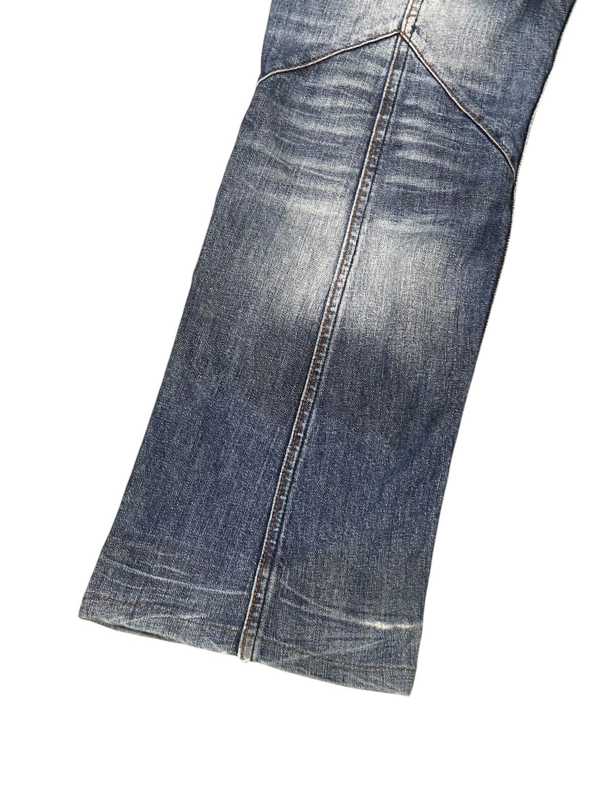 Japanese Brand Slim Slight Flare Jeans Nicole Club Distress Boot Cut 2🟦4 Size US 31 - 5 Thumbnail