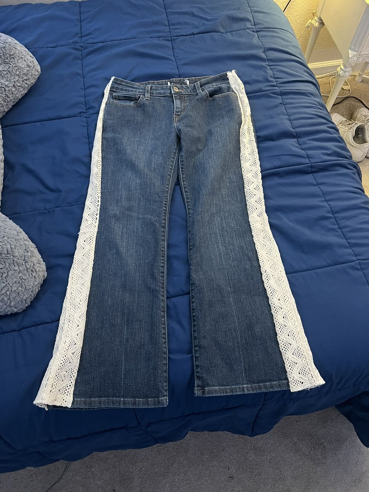 Handmade flare jean Size 28" / US 6 / IT 42 - 1 Thumbnail