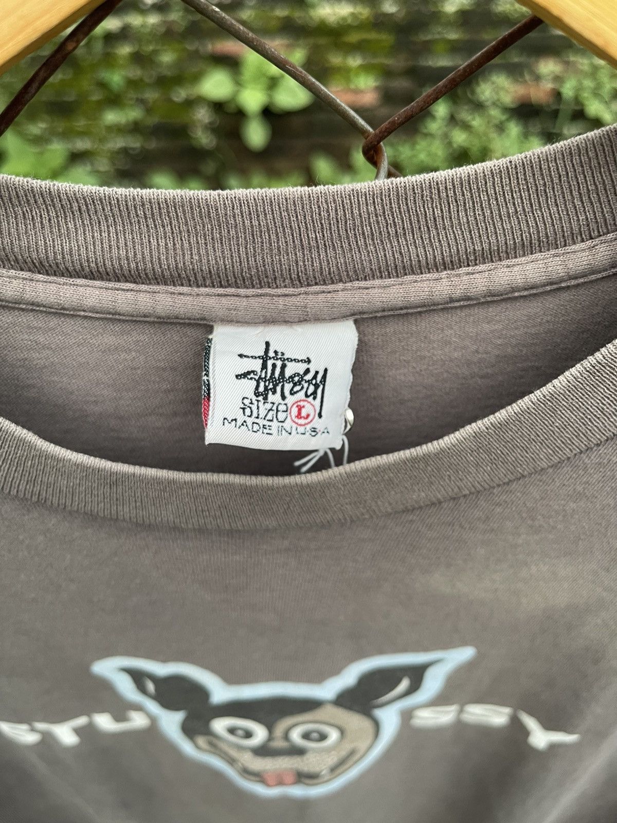 Stussy Rare Vintage 1990s Stussy Dog Graphic Faded T Shirt Large Size US L / EU 52-54 / 3 - 2 Thumbnail