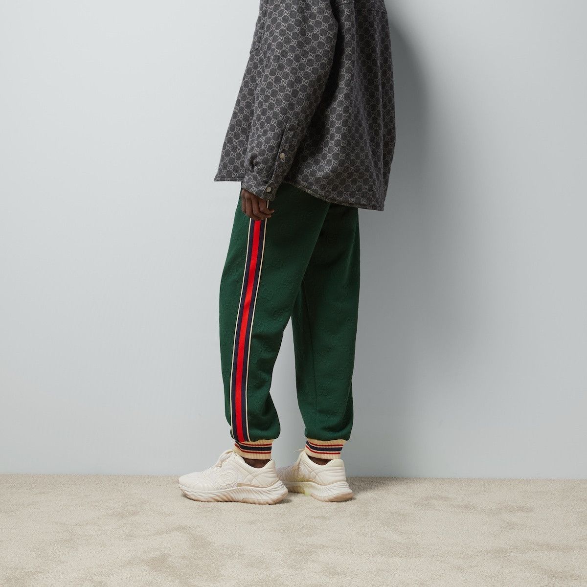 Gucci o1s1wg111025 GG Jacquard Jersey Jogging Pants in Multicolor Size US 40 / EU 56 - 7 Thumbnail