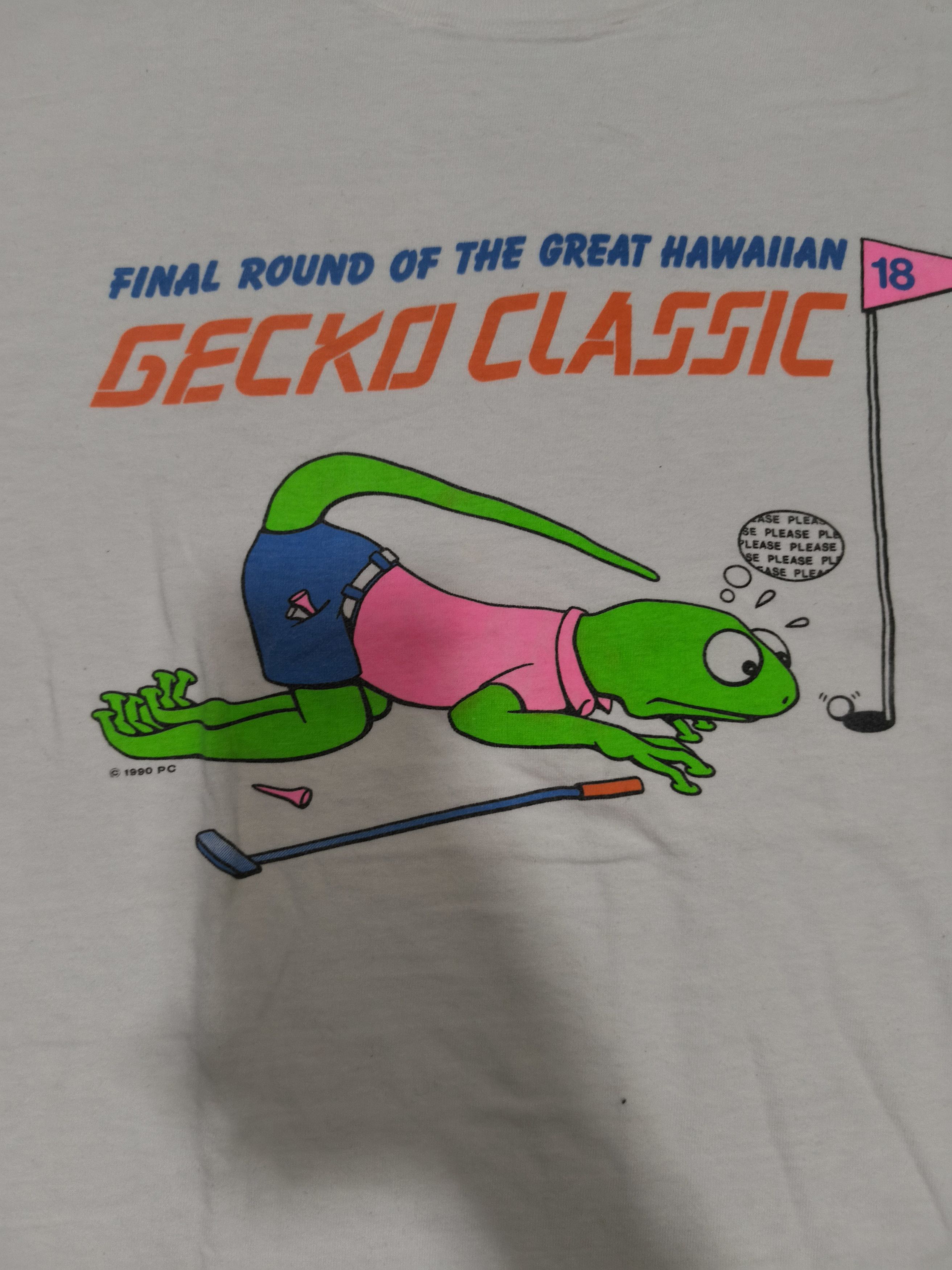 Other Vintage 1990 Gecko Classic Tee – Hawaiian Golf Parody Size US L / EU 52-54 / 3 - 3 Thumbnail