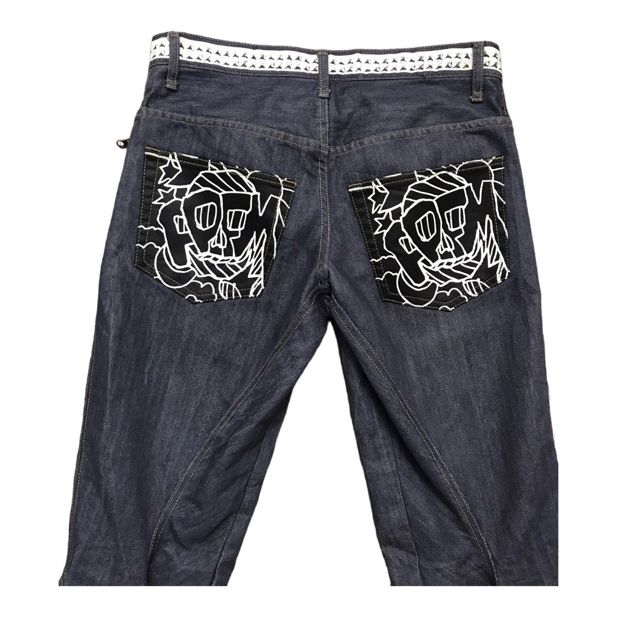 Japanese Brand × PPFM PPFM Custom Print Curve Banana Pant Size US 34 / EU 50 - 2 Thumbnail