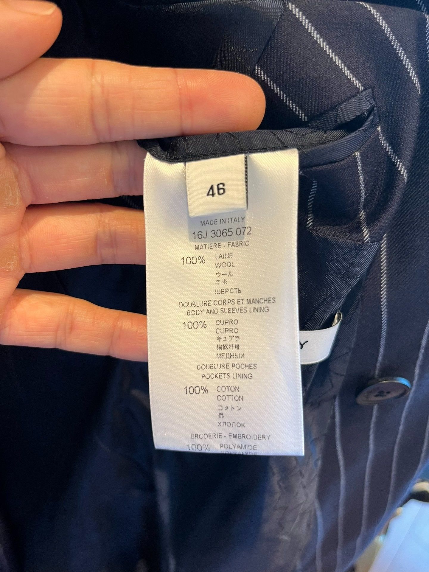 Givenchy Givenchy Striped Double-Breasted Suit Size US S / EU 44-46 / 1 - 6 Thumbnail