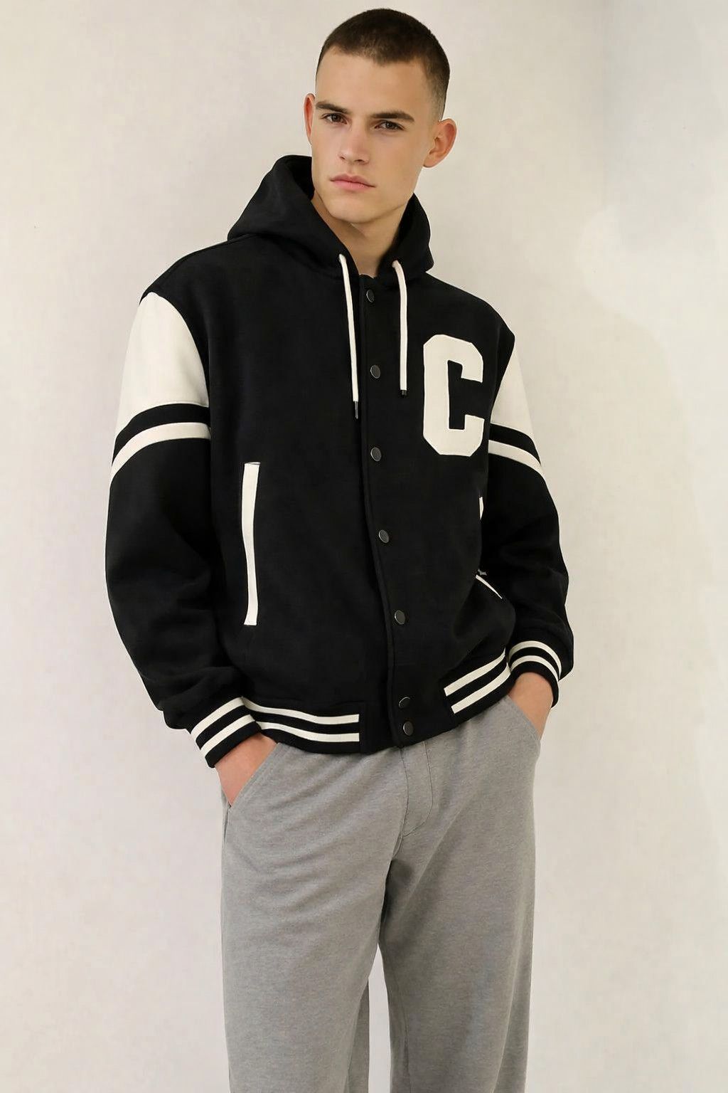 Celine Leather and Wool Hooded Teddy Bomber Size US L / EU 52-54 / 3 - 1 Thumbnail
