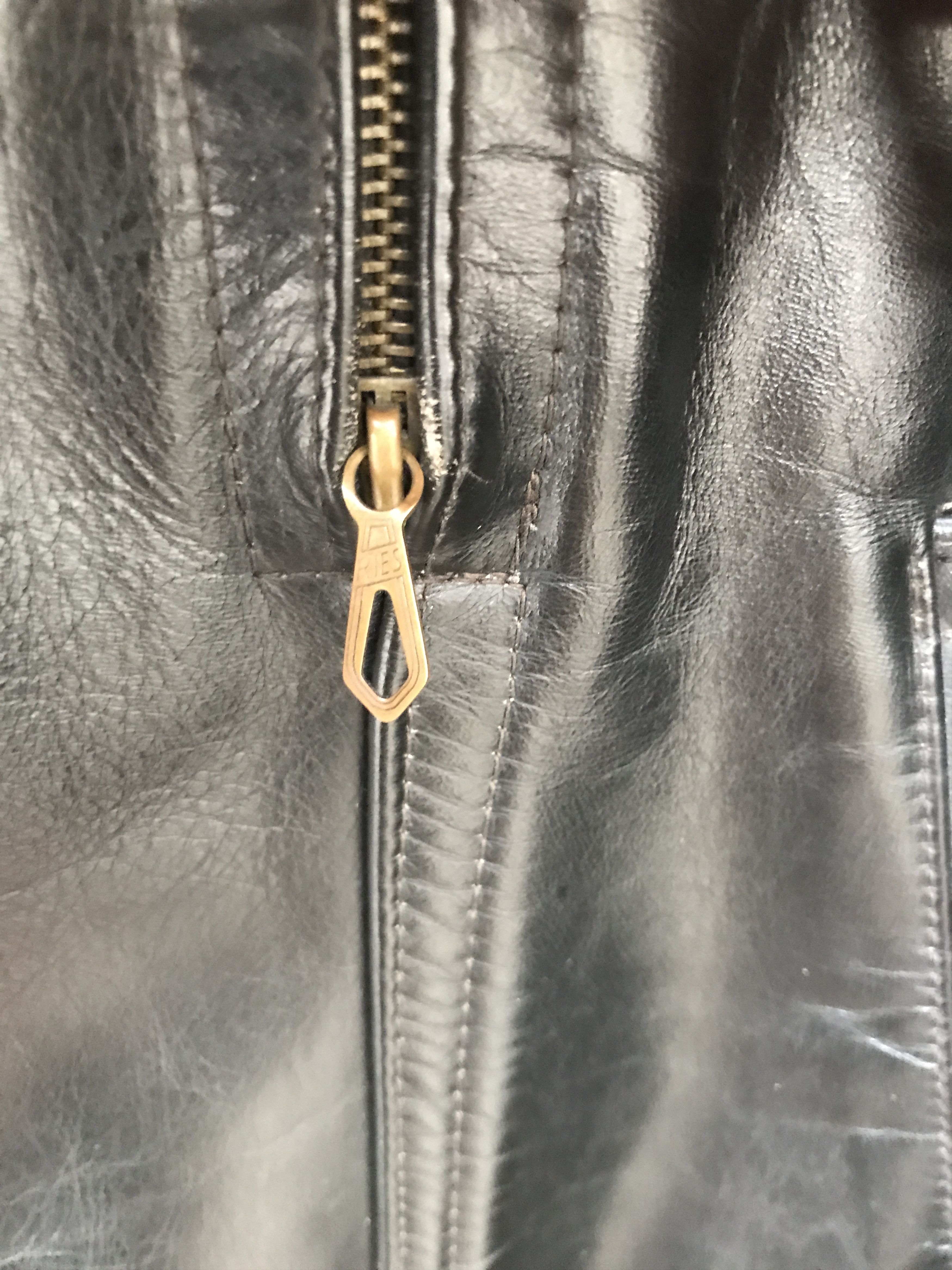 Vintage Very Rare Vintage 40s Horsehide Motorcycle Leather Jacket Size US M / EU 48-50 / 2 - 7 Thumbnail
