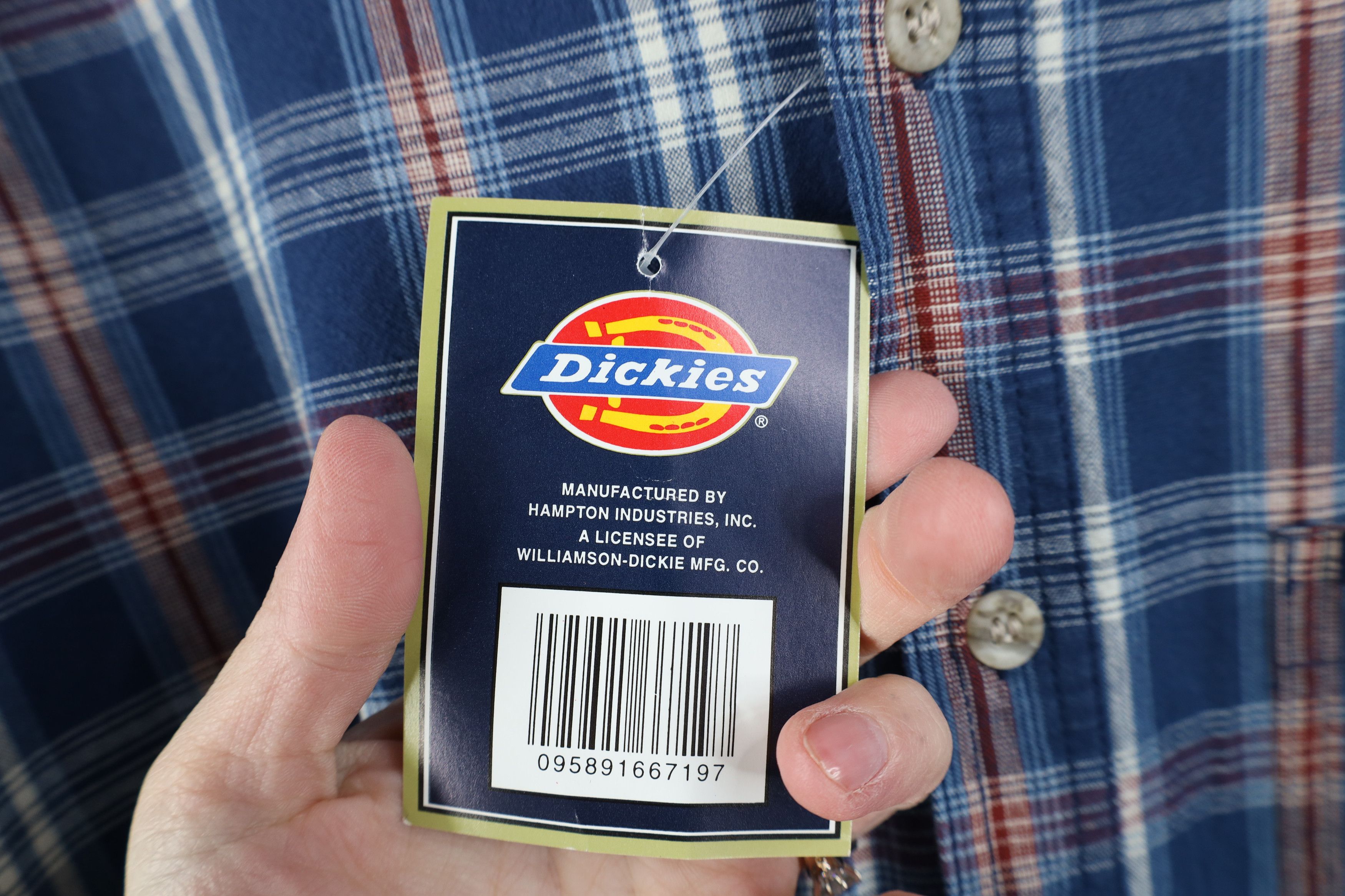 Dickies Deadstock Vintage Dickies Collared Button Down Shirt Plaid Size US XL / EU 56 / 4 - 7 Thumbnail