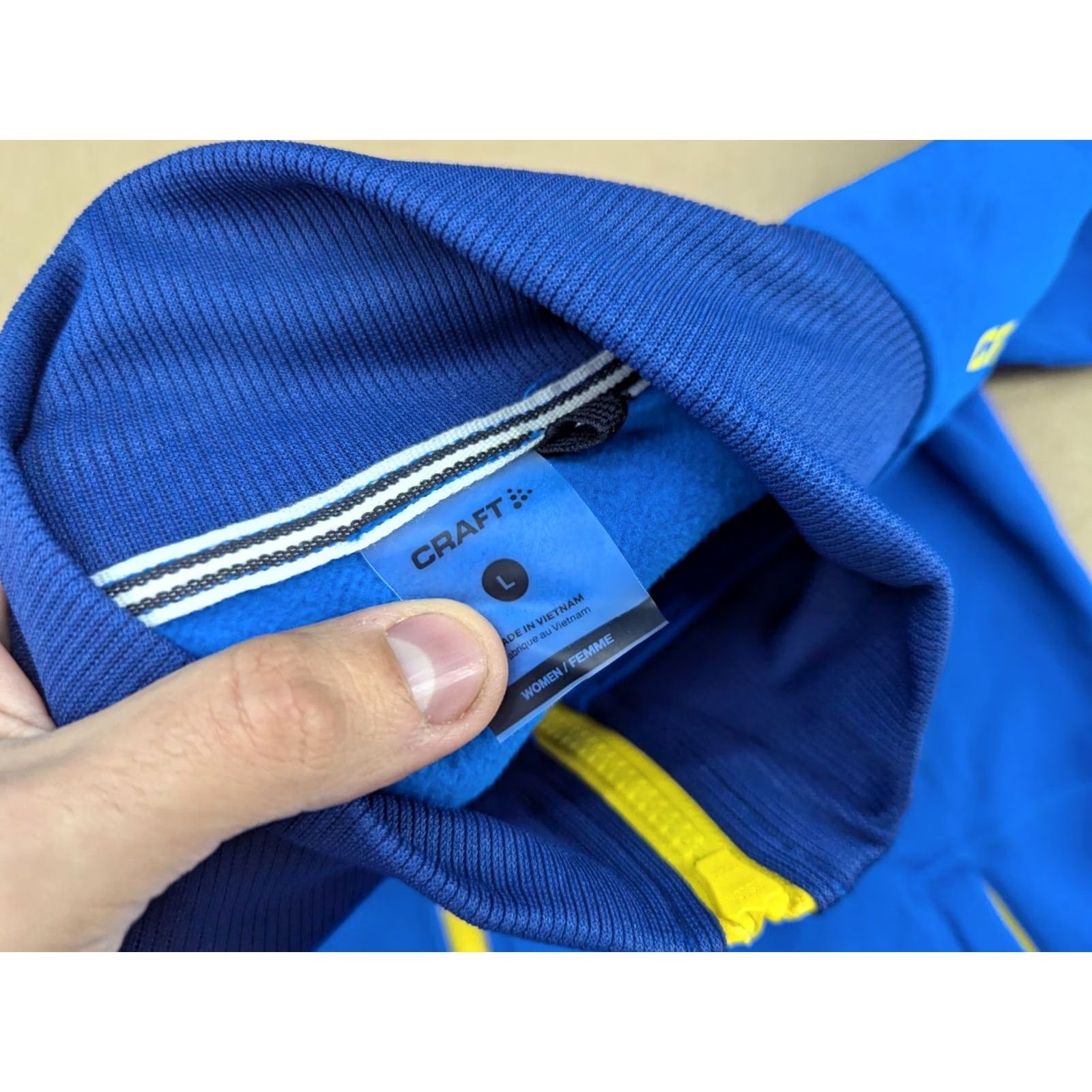 Vintage CRAFT Womens Track Jacket Size L Sweden National Hockey Team Blue Size L / US 10 / IT 46 - 5 Thumbnail