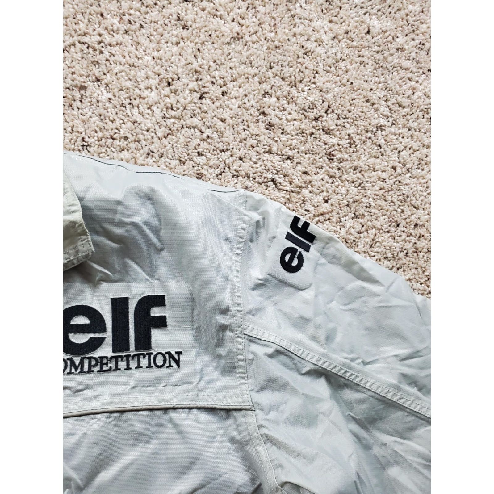 Vintage Elf Racing Competition Jacket Mens Large Gray Bomber Windbreaker Motorsport Jacket Size US XL / EU 56 / 4 - 6 Thumbnail