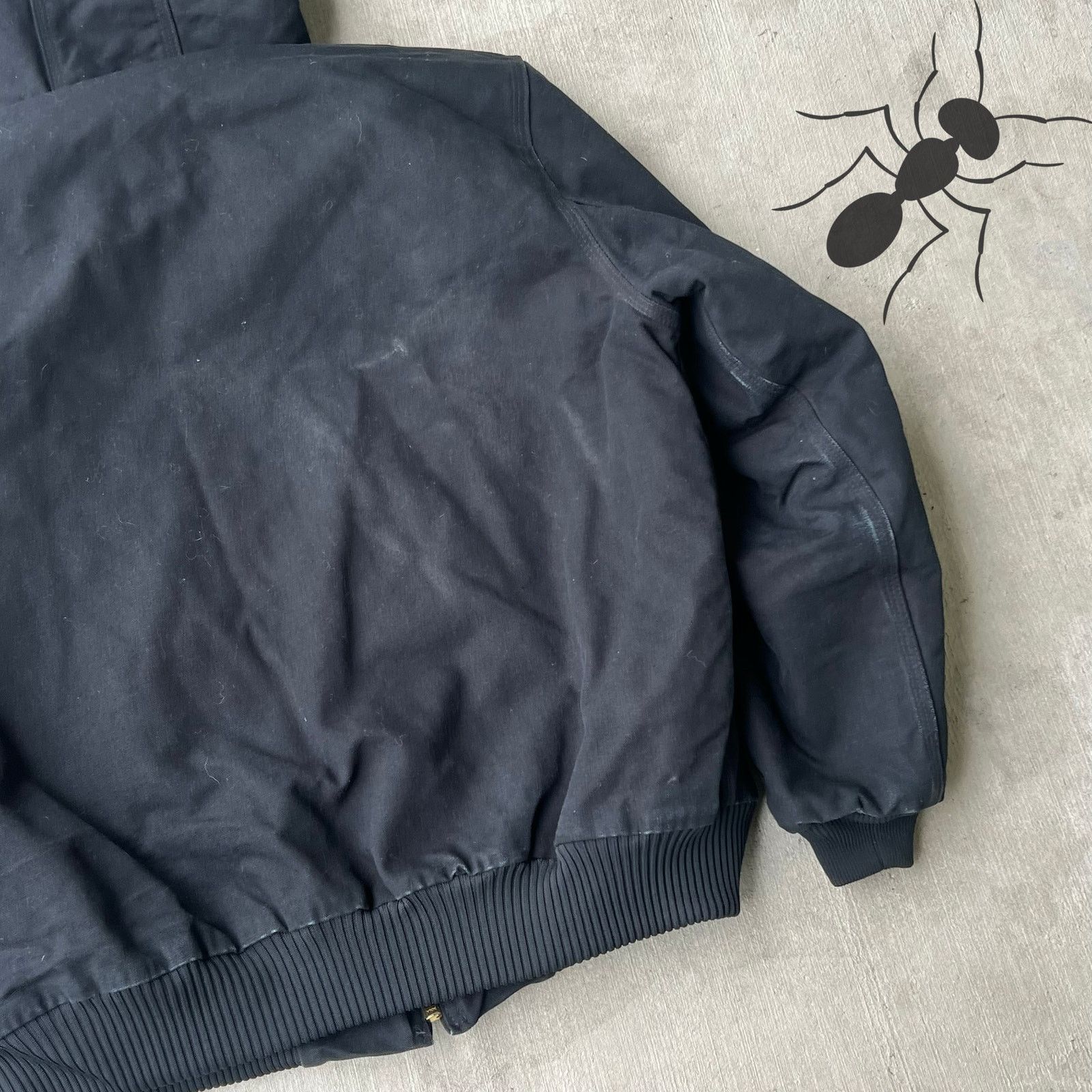 Carhartt × Vintage Carhartt J140 BLK black hooded work wear jacket Size US L / EU 52-54 / 3 - 6 Thumbnail