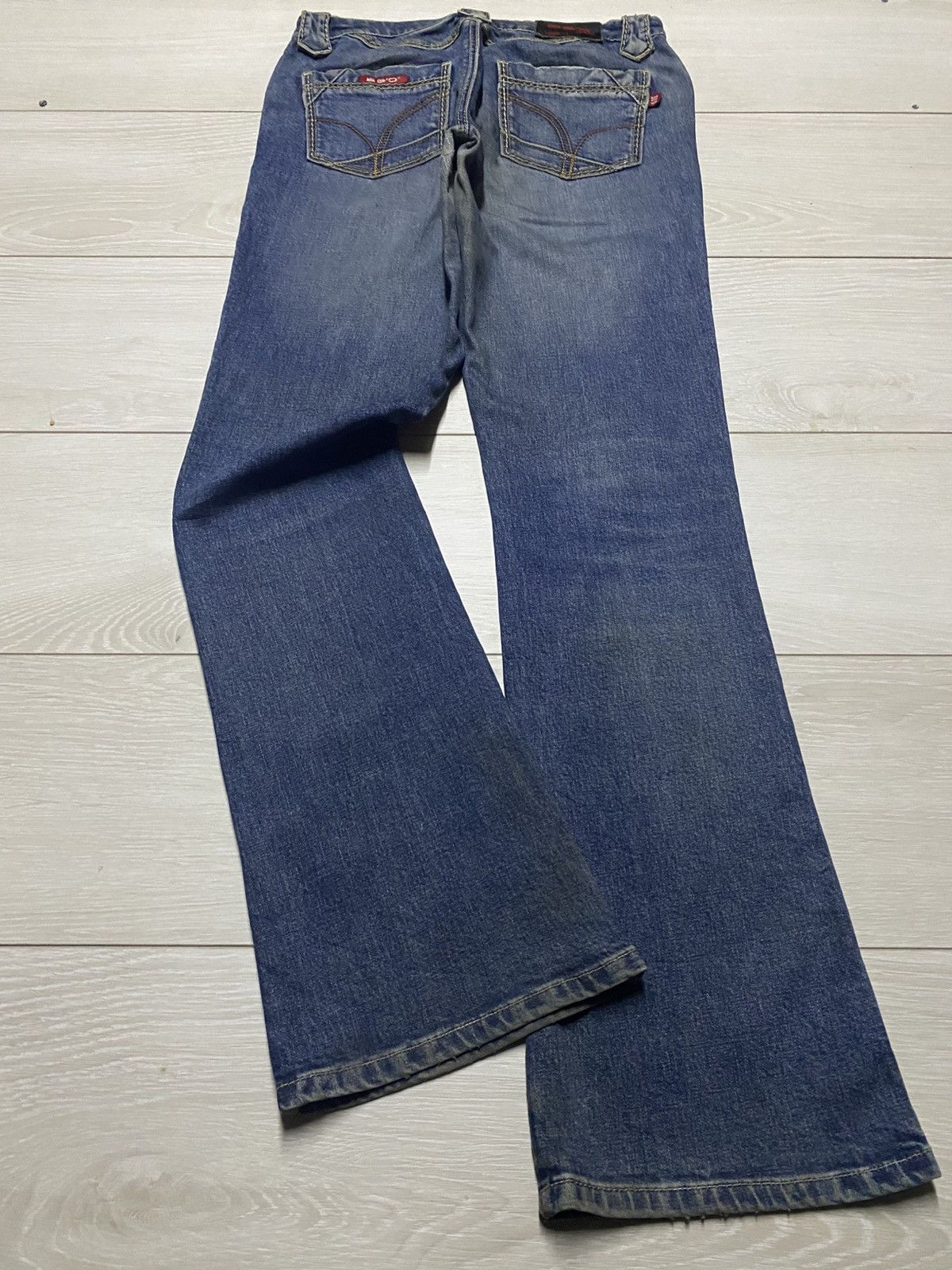 If Six Was Nine BGO Studded Flare Bootcut Denim Jeans Size US 29 - 2 Thumbnail