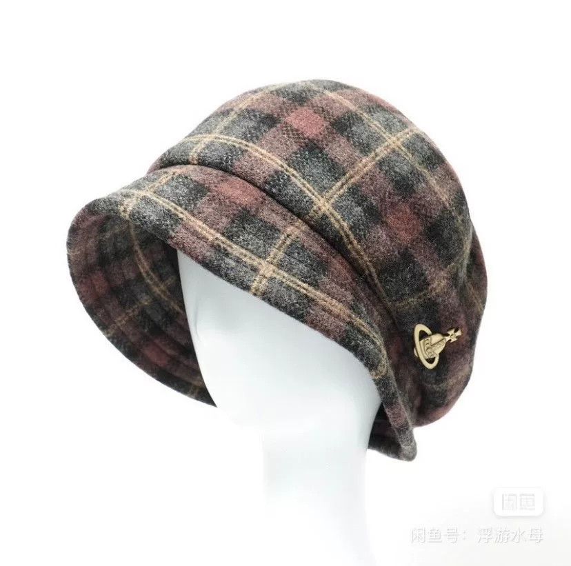 Vivienne Westwood Vivienne Westwood Retro Plaid Newsboy Cap Size ONE SIZE - 1 Thumbnail