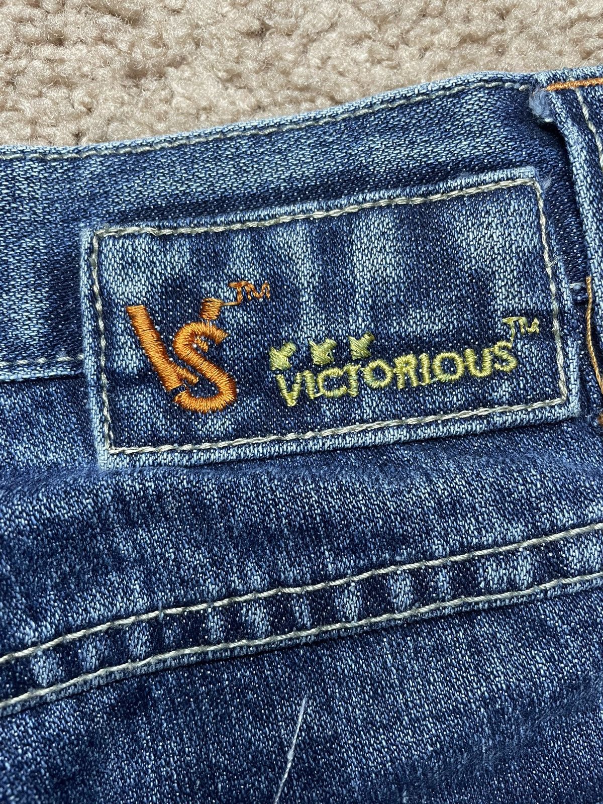 Vintage Victorious Weed Print Baggy Jeans Size US 32 / EU 48 - 4 Thumbnail