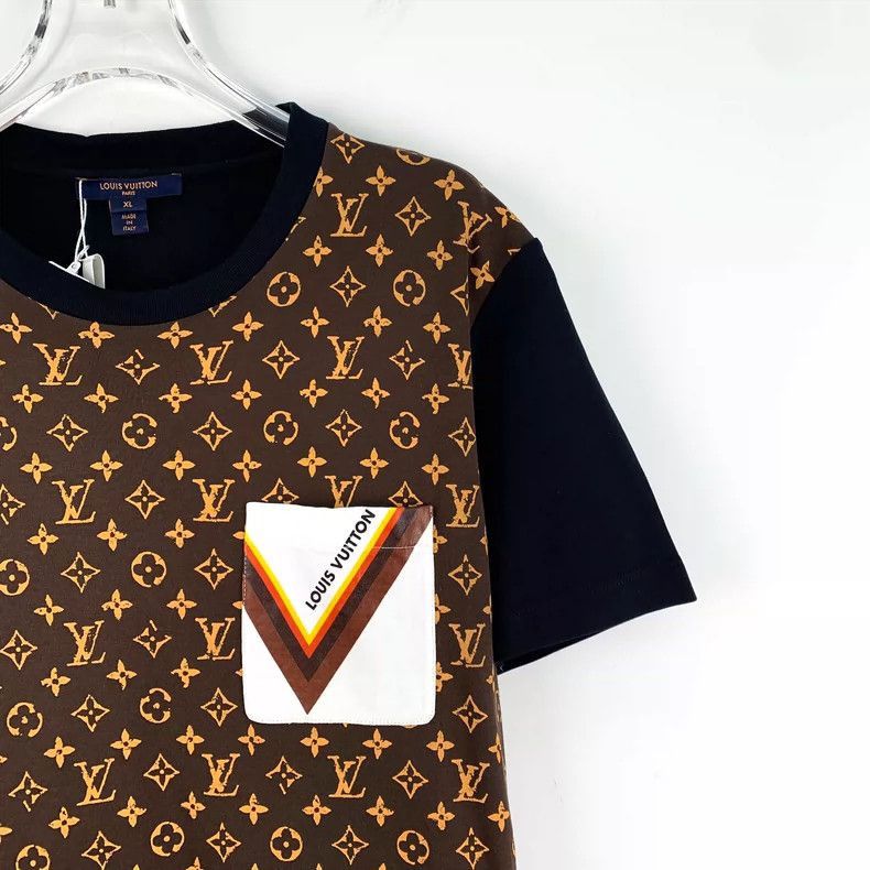 Louis Vuitton Louis Vuitton ColorBlocked Logo Cotton T-2506 Size US XL / EU 56 / 4 - 3 Thumbnail