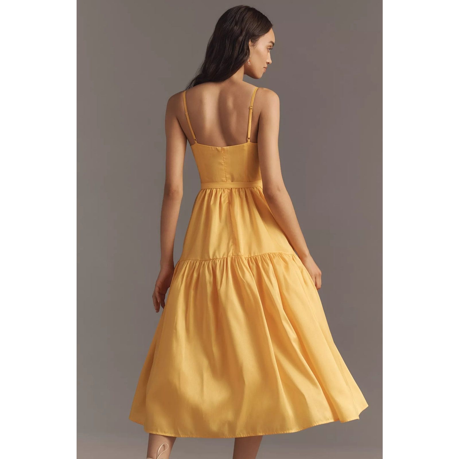 Anthropologie × Hutch New Atherton Sleeveless V-Neck Belted Midi Dress $258 18W Size XXL / US 16-18 / IT 52-54 - 6 Thumbnail