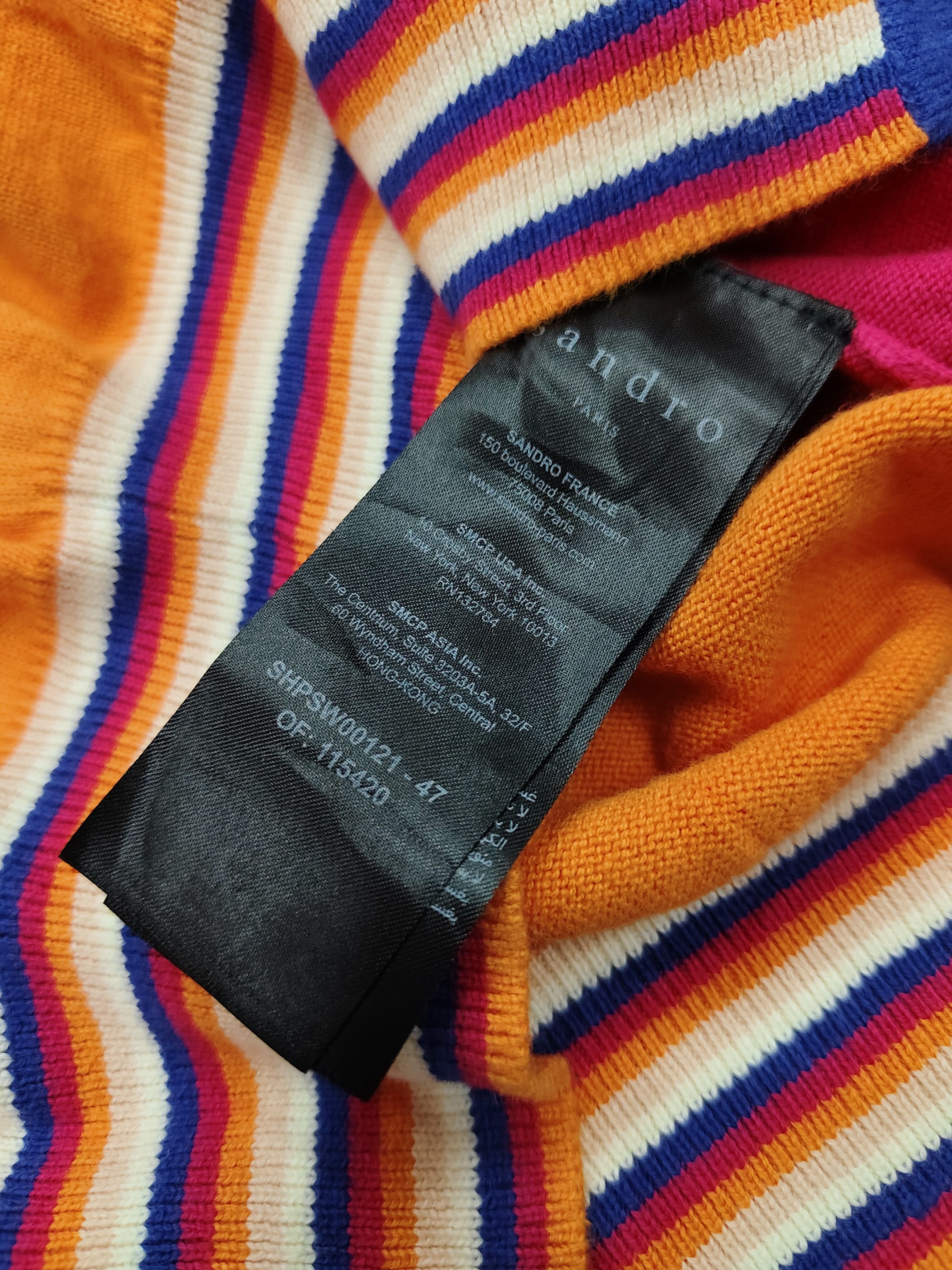 Sandro 💥 Sandro 💥 Striped Multicolor Knitted Cardigan Size M / US 6-8 / IT 42-44 - 7 Thumbnail