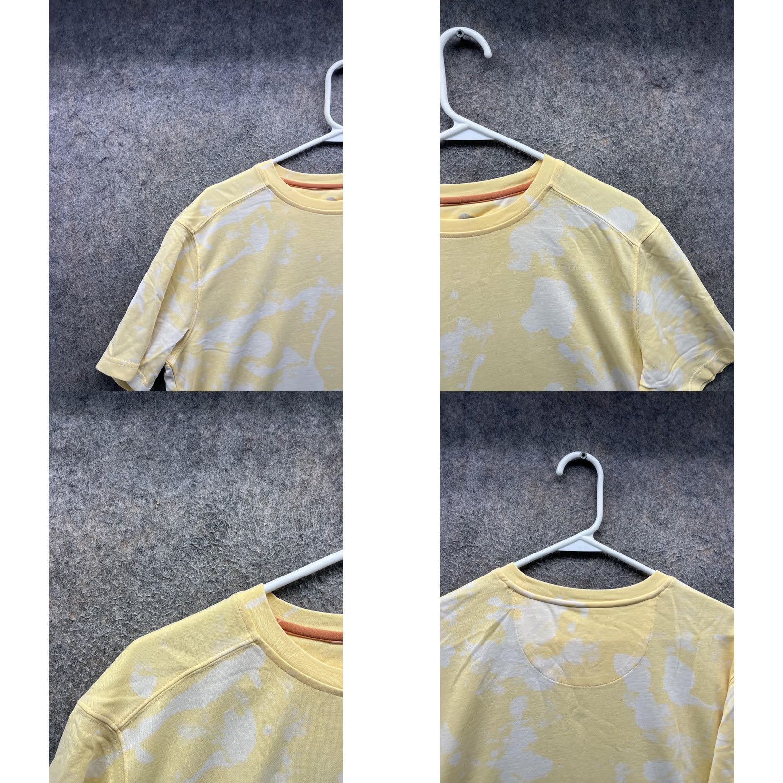Tommy Bahama Tommy Bahama Shirt Mens Small Yellow Bleach Dye Tagless Tee Summer Casual Short Sleeve Crew Neck Jersey Tee Mens S Size US S / EU 44-46 / 1 - 8 Thumbnail