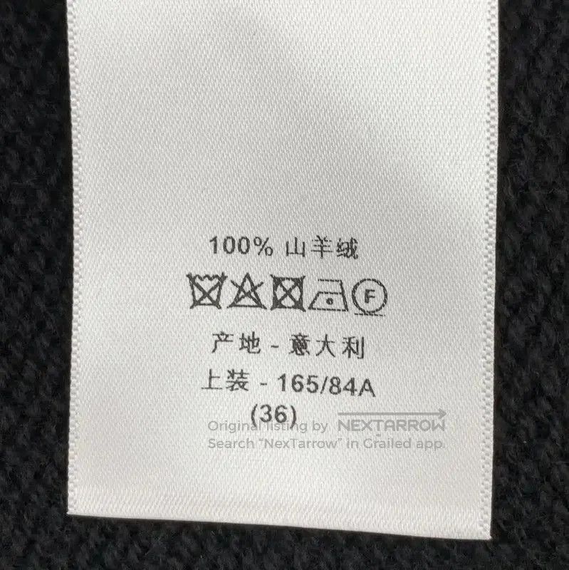 Dior Dior Black Cashmere T-Shirt with Ruffles . Size XS / US 0-2 / IT 36-38 - 7 Thumbnail