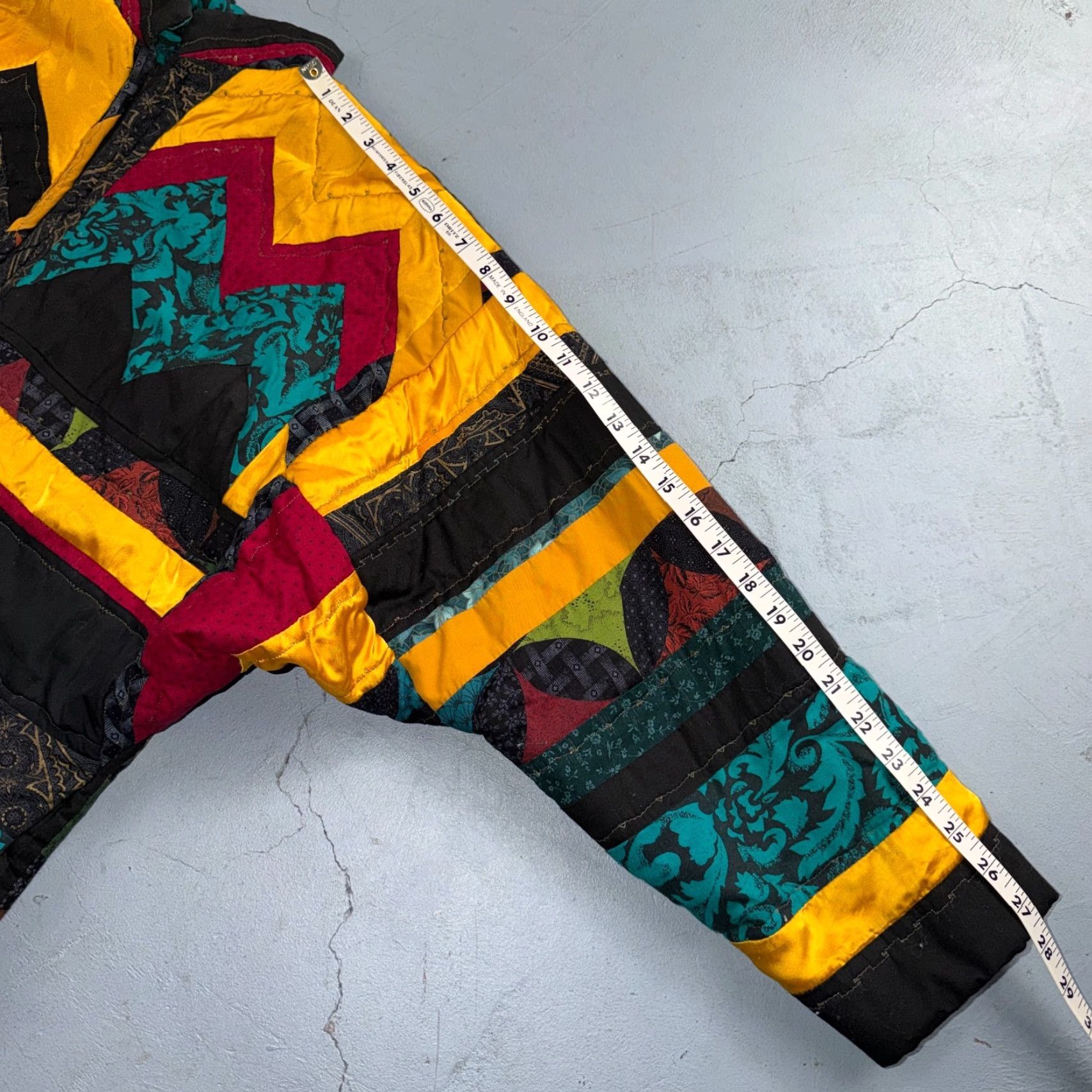 Vintage VINTAGE Hand Made Fashion 60s 70s Talon Ski Jacket Crazy Patterns One of a Kind Men's Ski Jacket Black NS? Size US L / EU 52-54 / 3 - 6 Thumbnail