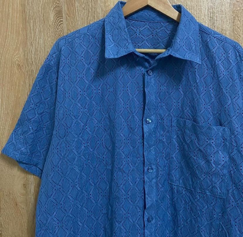 Vintage Vtg Lace Shirt Size US L / EU 52-54 / 3 - 1 Thumbnail