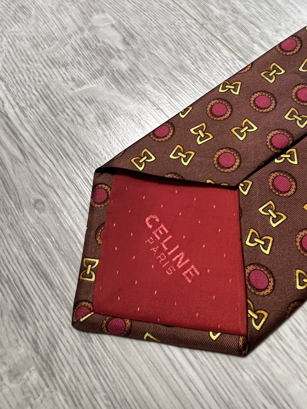 Celine Celine Paris Pure Silk All Over Printed Tie Size ONE SIZE - 7 Thumbnail