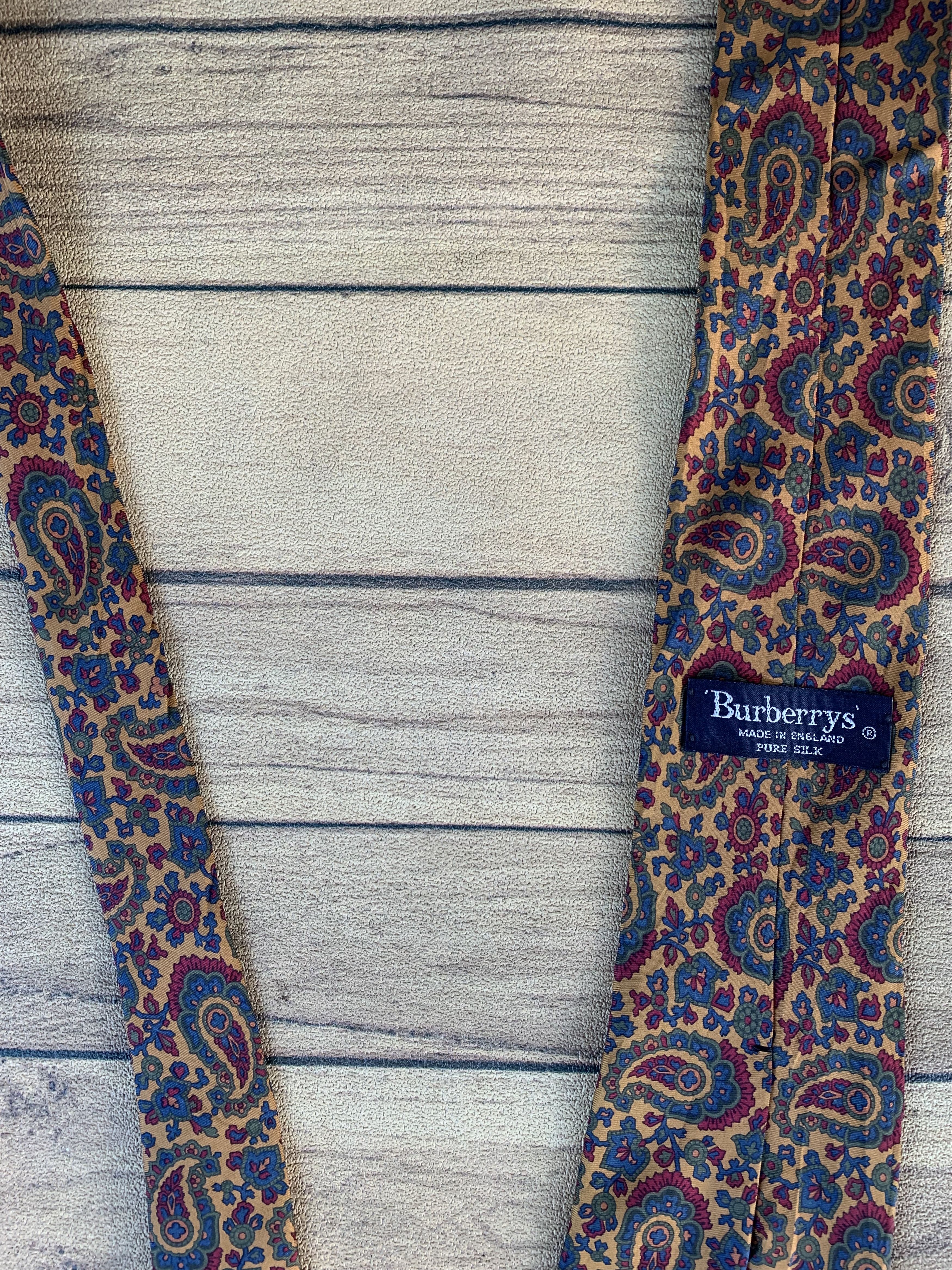 Burberry Vintage Burberrys tie fullprint Size ONE SIZE - 2 Thumbnail