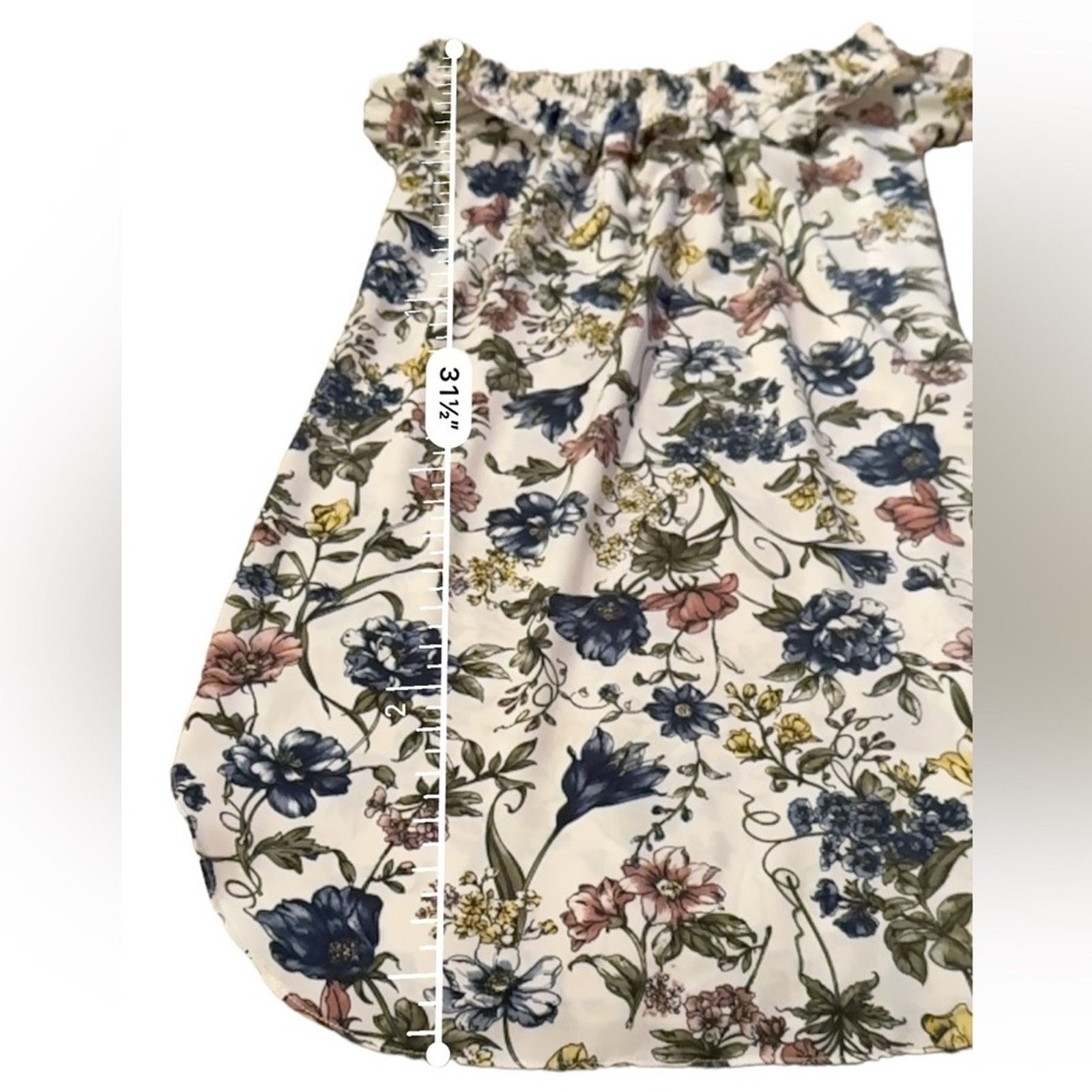 MISA Los Angeles MISA Amal Multicolor Floral Off Shoulder Ruffle Mini Dress Size XS / US 0-2 / IT 36-38 - 12 Thumbnail
