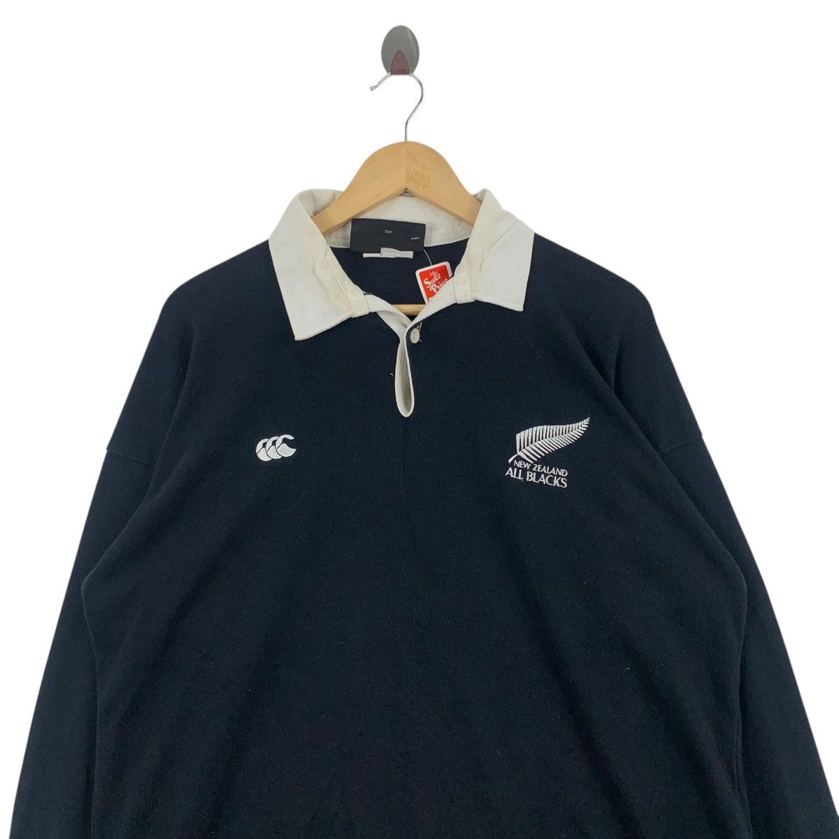 Canterbury of New Zealand Vintage CANTERBURY Of NEW ZEALAND All Black Rugby Tshirt Size US L / EU 52-54 / 3 - 2 Thumbnail