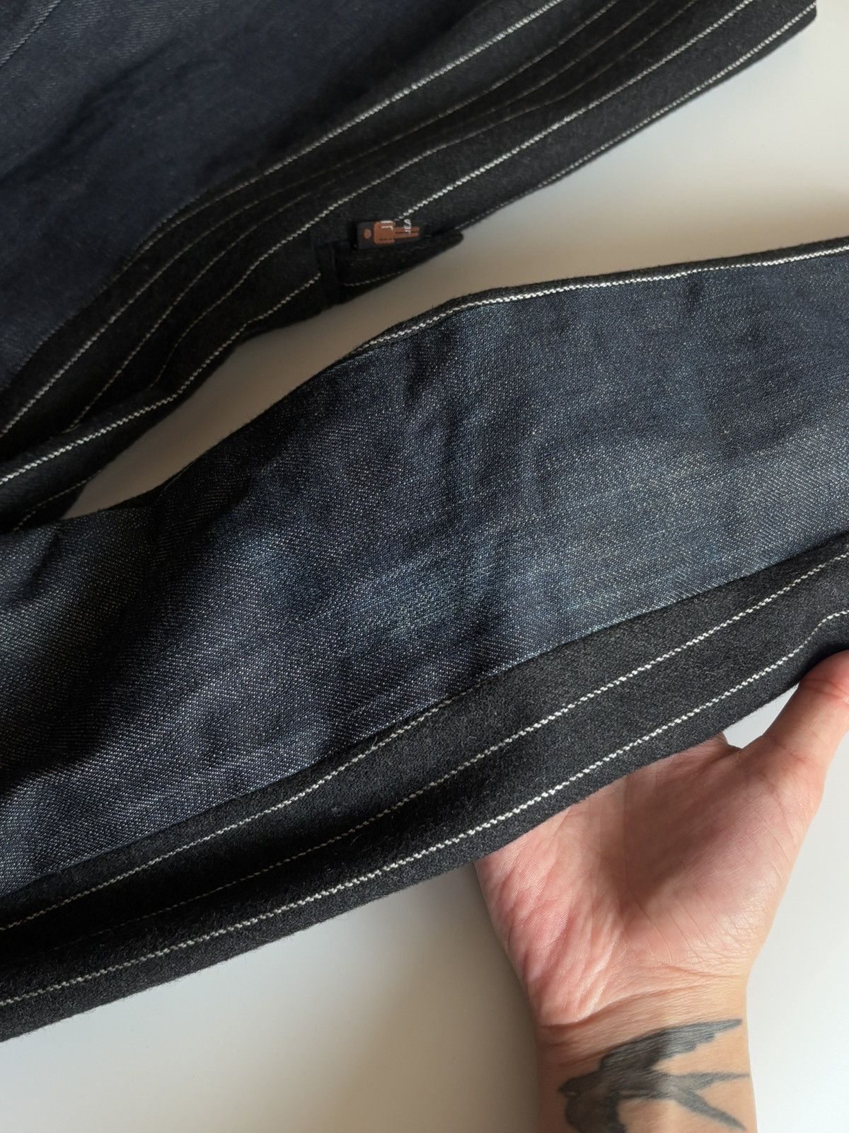 Jean Paul Gaultier Jean Paul Gaultier Jeans Striped Denim Fitted Blazer IT 42 M Size M / US 6-8 / IT 42-44 - 12 Thumbnail