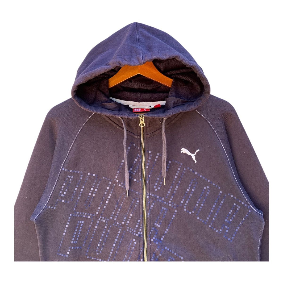 Puma Puma Hoodie Full Zip Big Spellout Double Pocket Size M Size US M / EU 48-50 / 2 - 2 Thumbnail