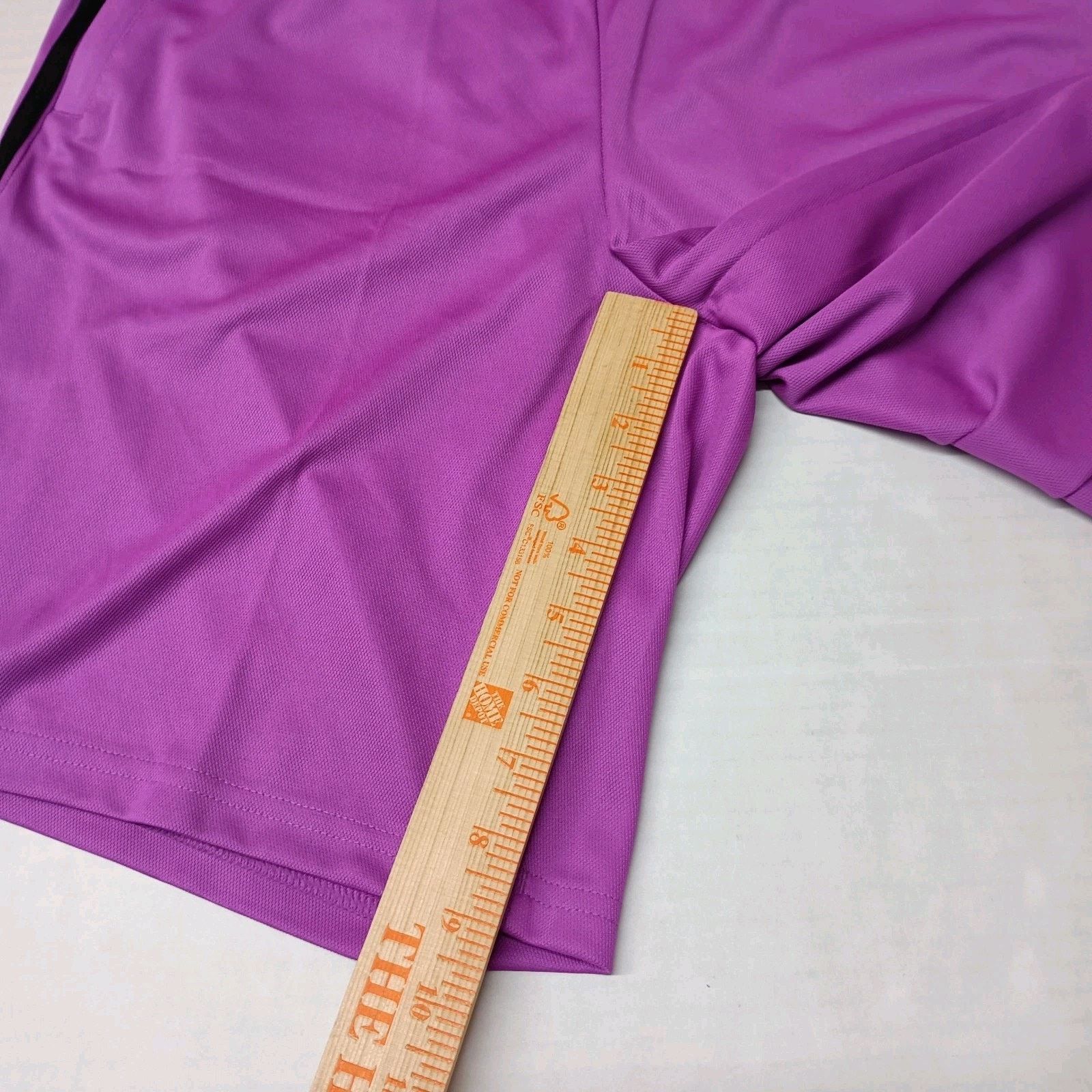 Adidas Adidas Mens Train 3 Stripes Zip Pockets Shorts Purple Size M Size US 30 / EU 46 - 2 Thumbnail