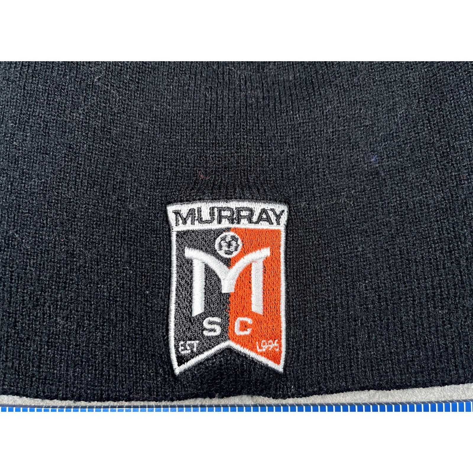 Vintage Yupoong Beanie Mens One Size Black Knit Murray Soccer Logo Winter Sports Hat Size ONE SIZE - 2 Thumbnail