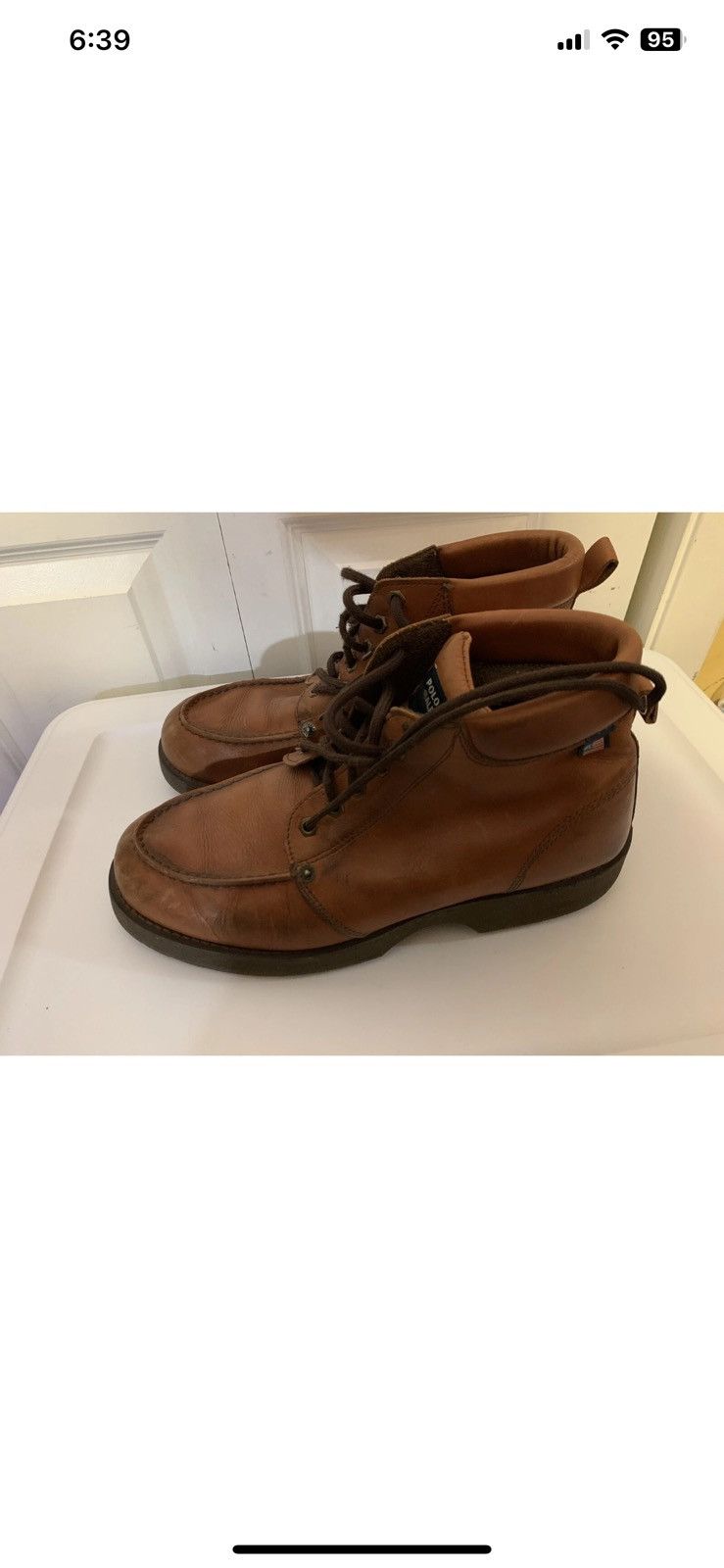 Ralph Lauren Ralph lauren polo jeans co mens sz 12 boots hiking work Size US 12 / EU 45 - 5 Thumbnail