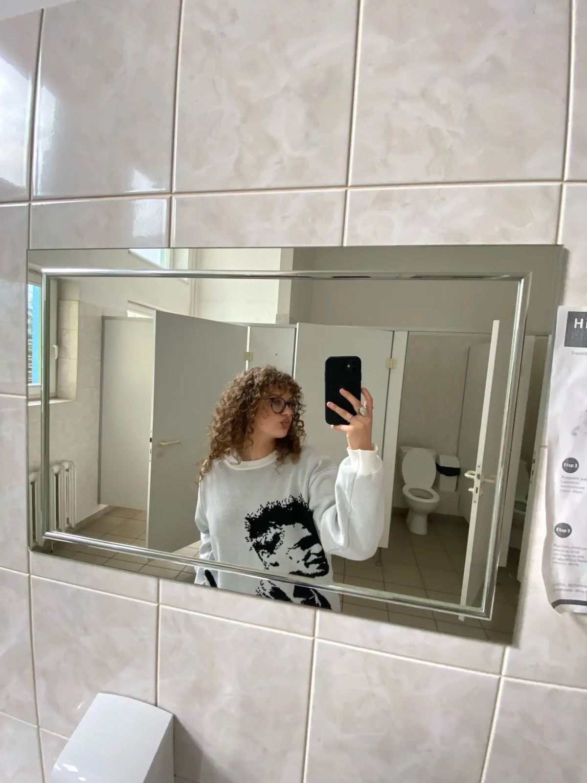 Other Slasher Knit Black Sweater with girl Punk rock gothic Size US M / EU 48-50 / 2 - 2 Thumbnail