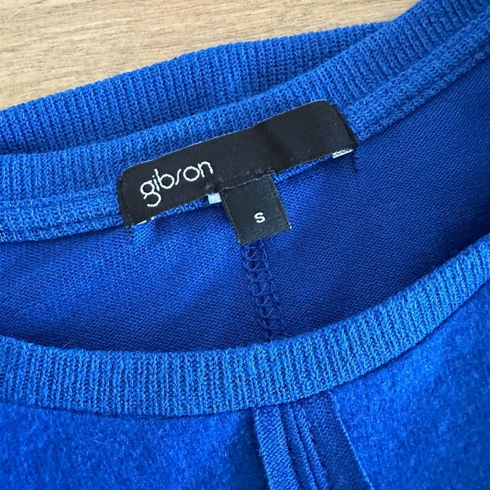 Nordstrom NWOT - Gibson Soft Sweater with rib knit detail - small blue Size S / US 4 / IT 40 - 3 Thumbnail