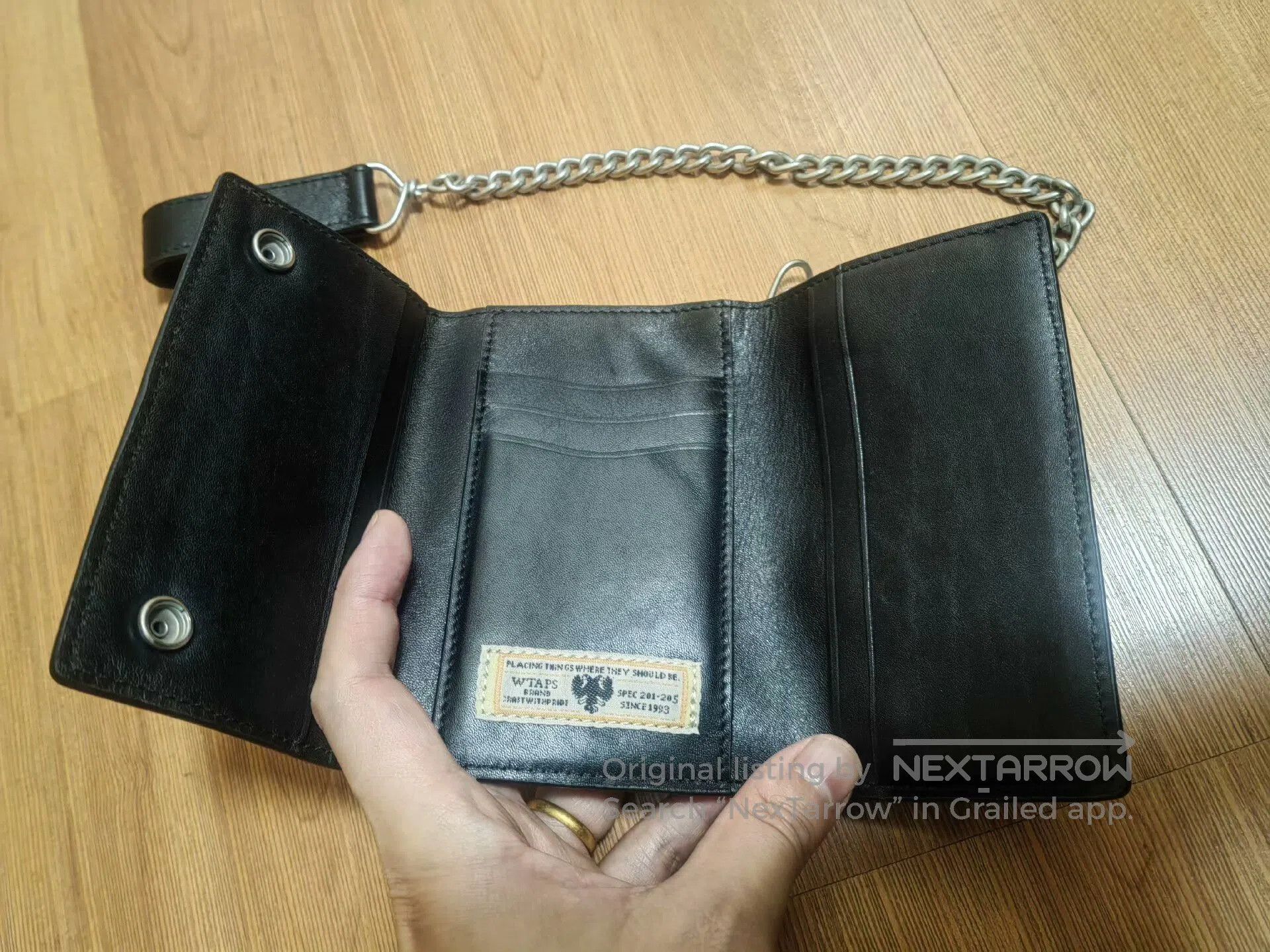 Other wtaps leather wallet with chain detail. Size ONE SIZE - 2 Thumbnail