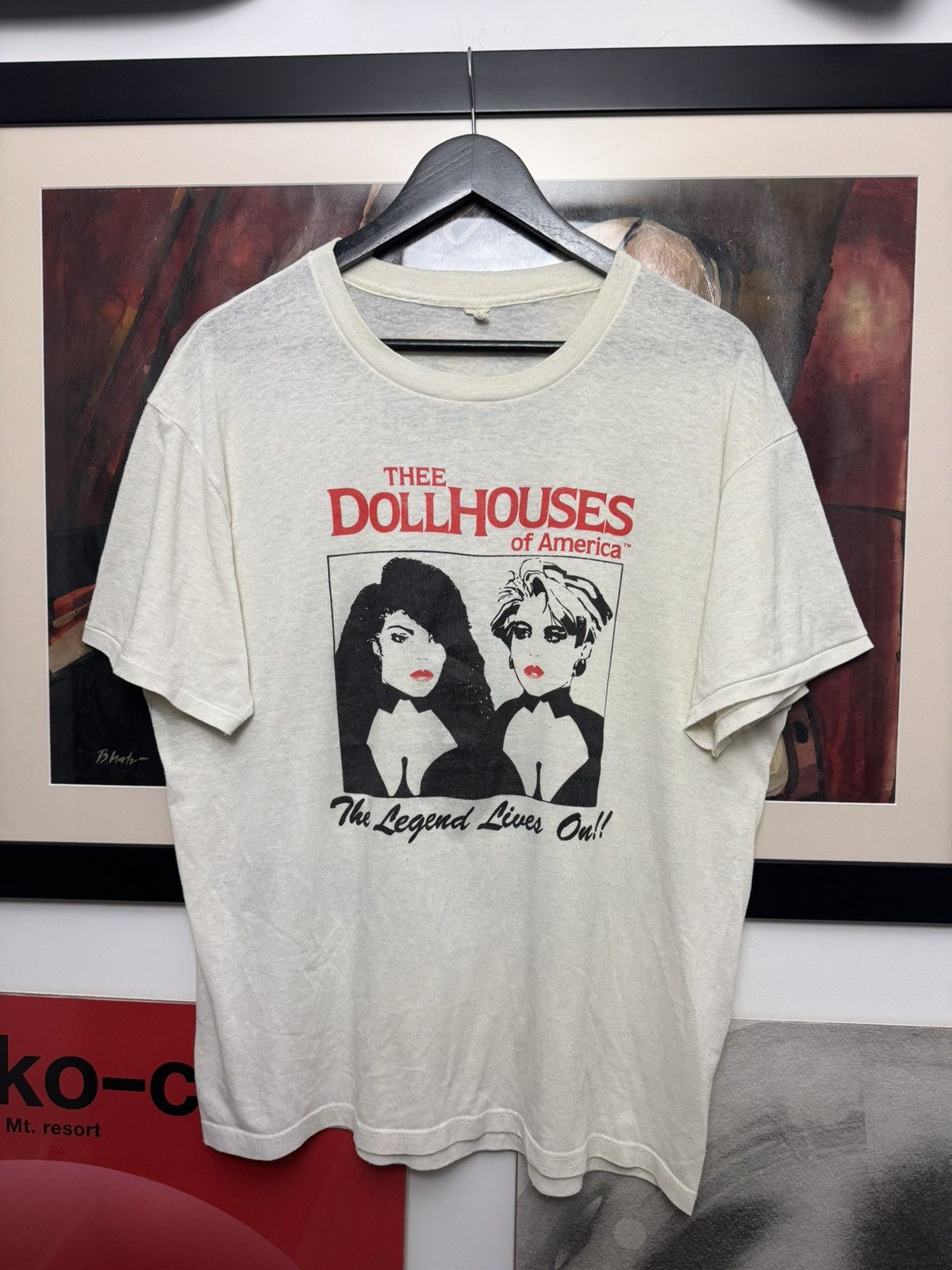 Vintage Vintage 80s The Dollhouses Of America Strip Club Tour Tee Size US L / EU 52-54 / 3 - 1 Thumbnail