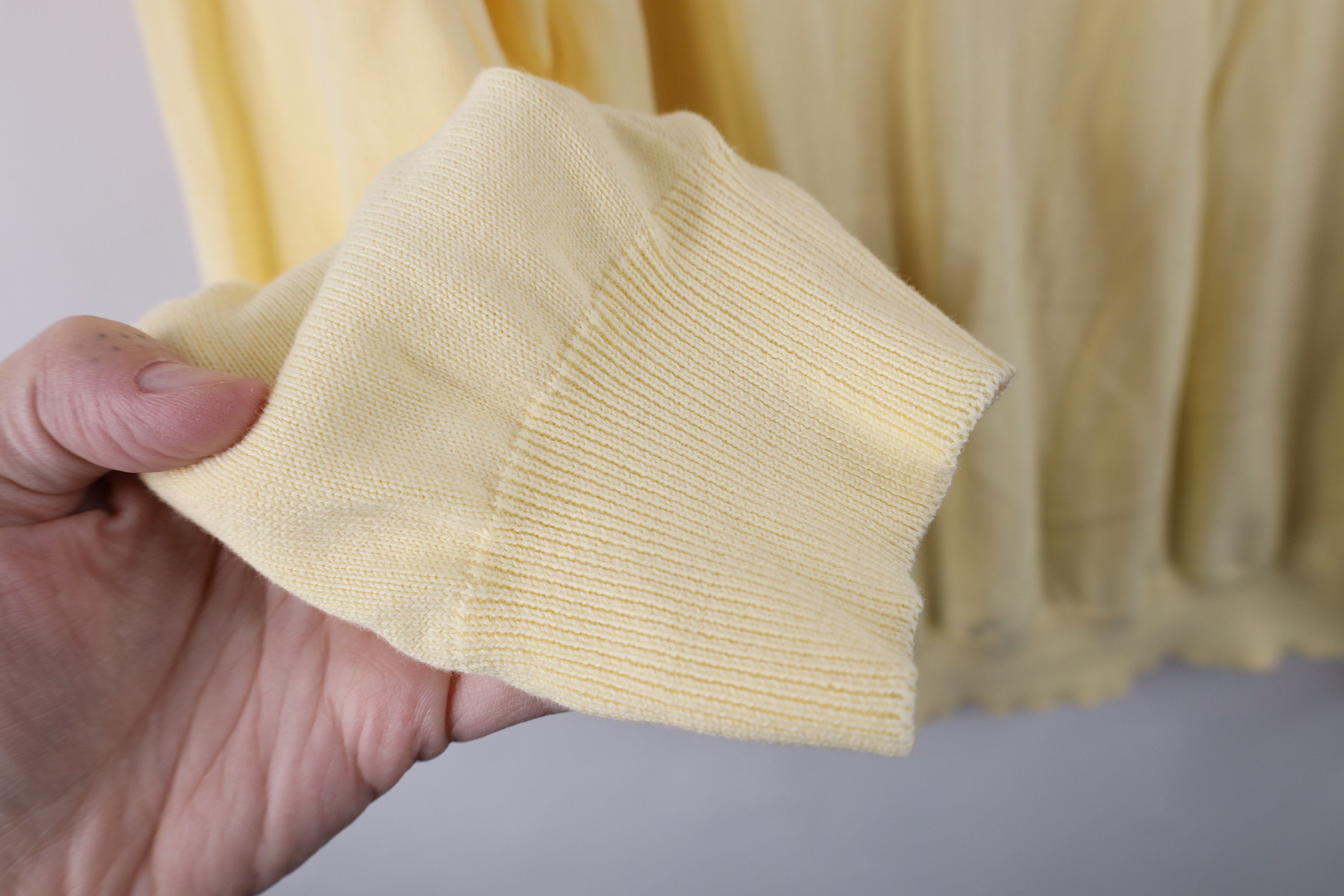 Brooks Brothers Vintage 70s 80s Brooks Brothers Knit Collared Sweater Yellow Size US XL / EU 56 / 4 - 6 Thumbnail
