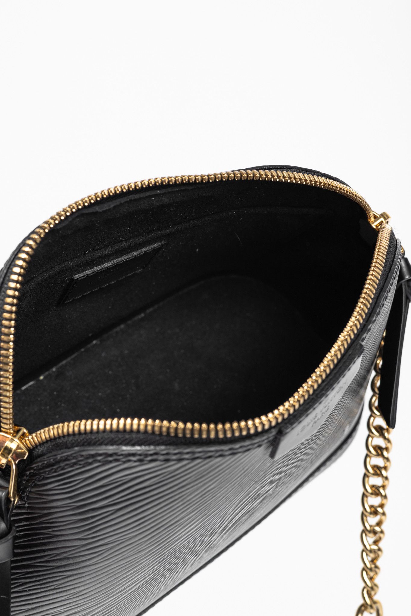 Louis Vuitton Louis Vuitton Alma Mini Noir Epi Chain-Strap Shoulder Bag Size ONE SIZE - 10 Thumbnail