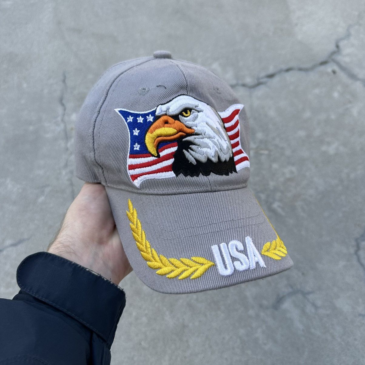 If Six Was Nine × Japanese Brand Vintage Japanese Style Cap USA American Eagle Hat Y2K 00s Size ONE SIZE - 1 Thumbnail