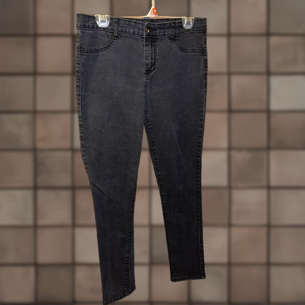Calvin Klein VINTAGE Calvin Klein Women’s Skinny Denim Leggings Size 30 Black Stretch Pockets 90s Art Size 30" / US 8 / IT 44 - 1 Thumbnail