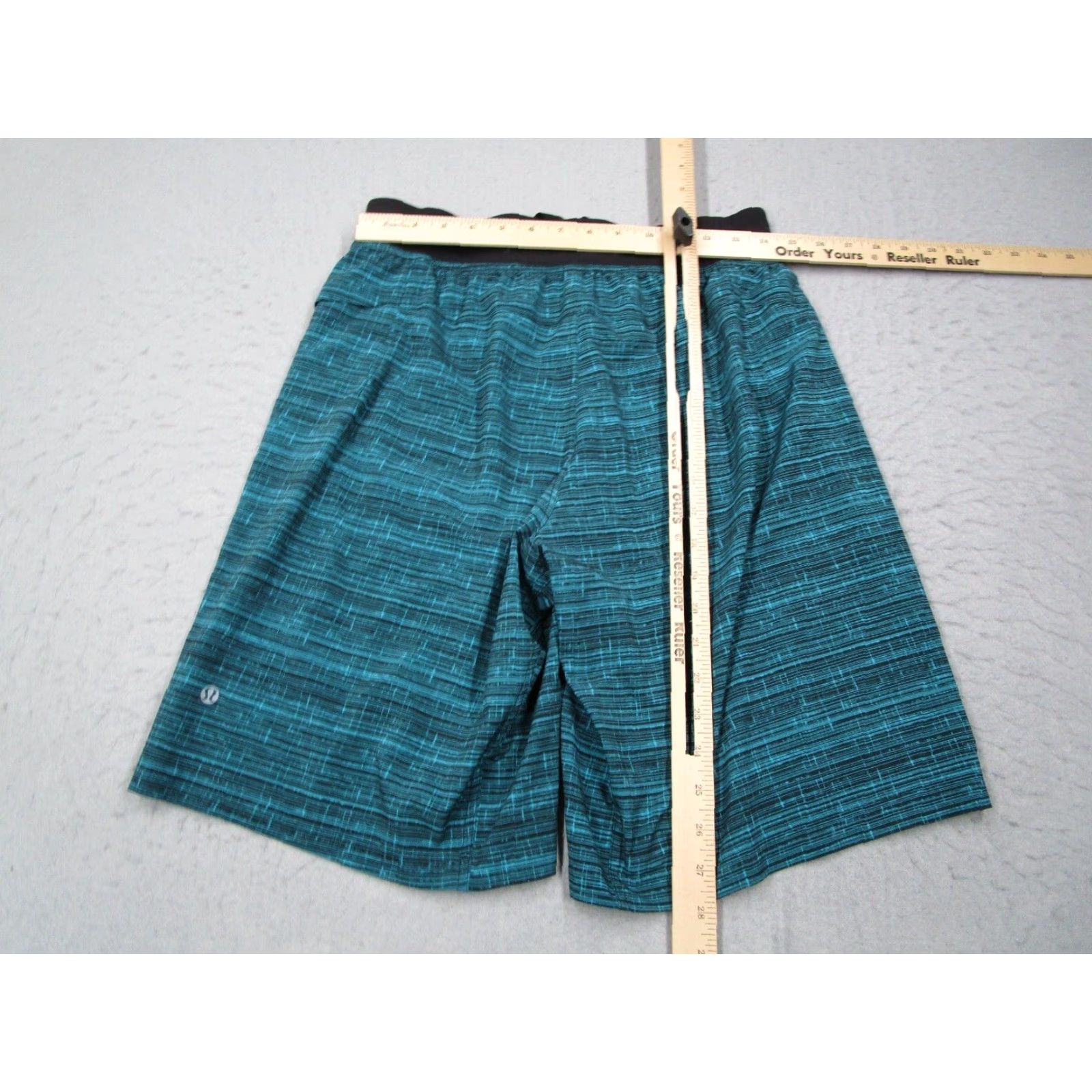 Lululemon Lululemon Men's Shorts Blue Training Drawstring Unlined Gym Yoga Beach 10" Mens Size US 31 - 4 Thumbnail