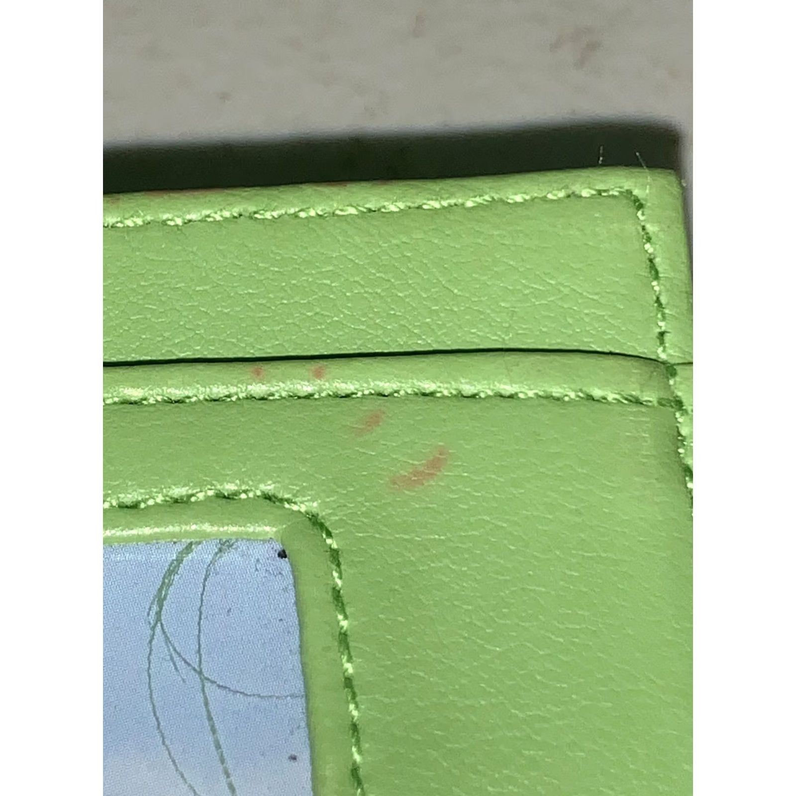 Vintage BLEU MUNDI/WESTPORT Credit Card Stripe Wallet Green Leather Size ONE SIZE - 5 Thumbnail