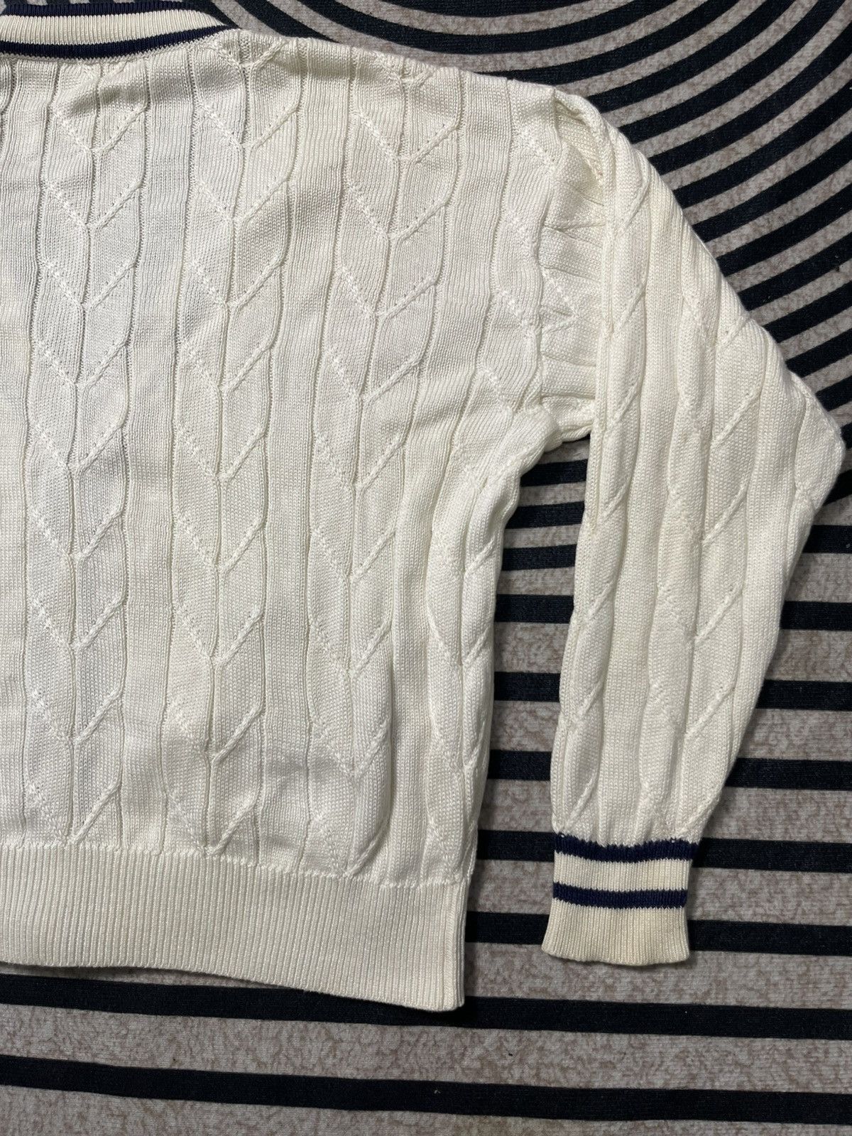 Celine 90s CELINE SULKY CARRIAGE EMBROIDERED GOLD BUTTON CARDIGAN Size US L / EU 52-54 / 3 - 16 Thumbnail