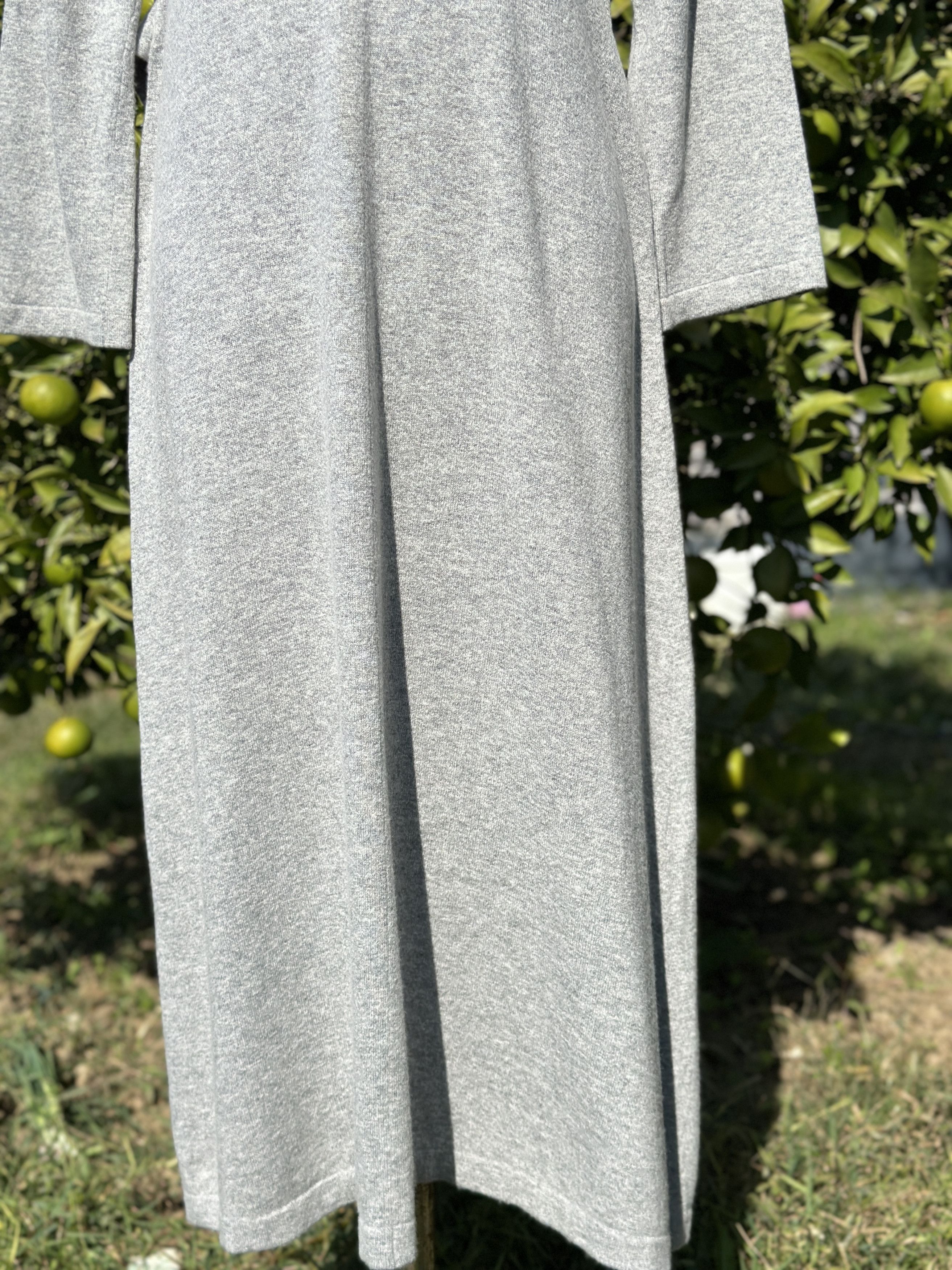 Other Jenni Kayne Maxi Dress Size XS Gray Cashmere Wool V Neck Size XS / US 0-2 / IT 36-38 - 7 Thumbnail