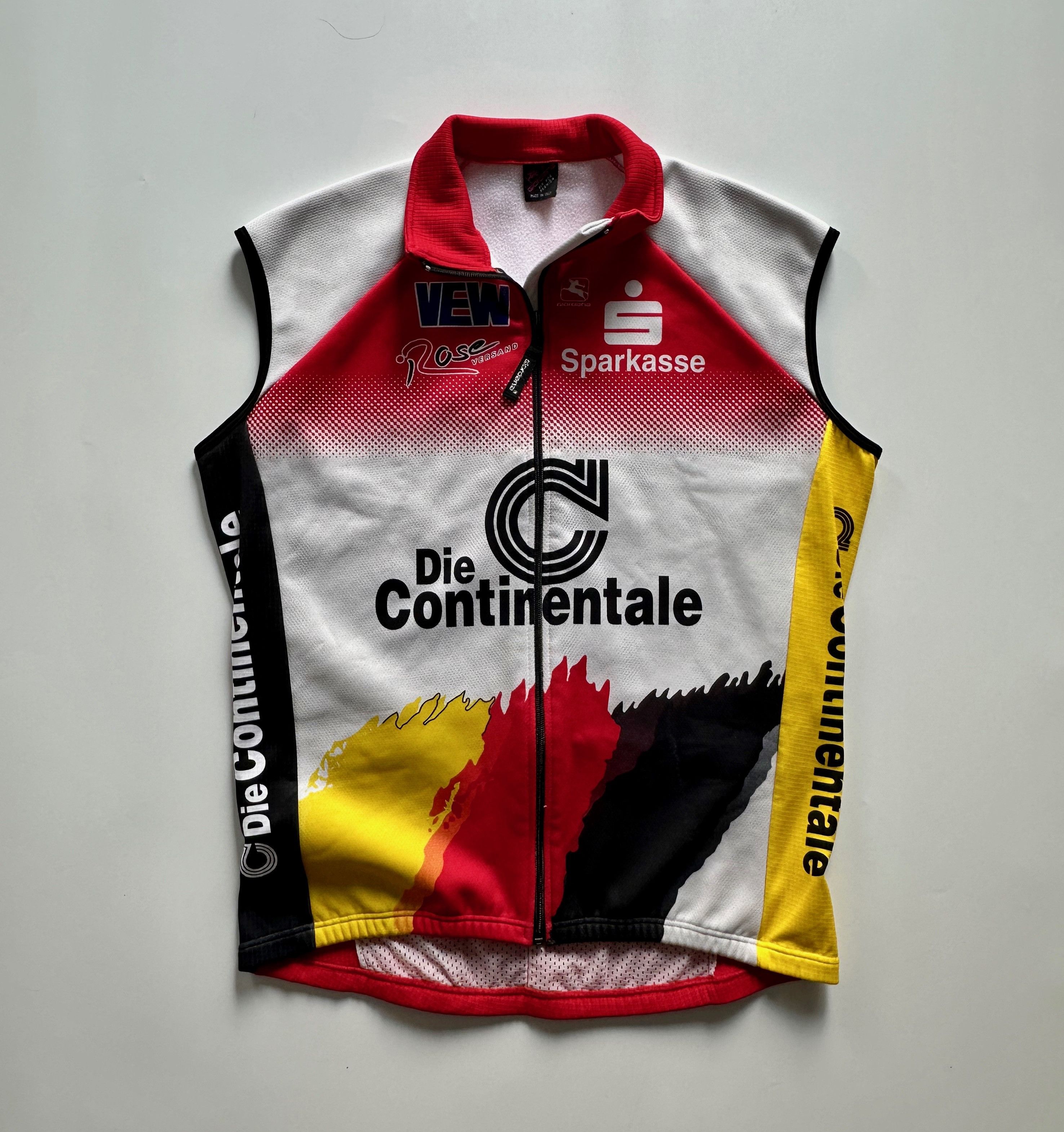 Vintage 1999 Giordana Die Continentale Cycling Vest fleece gilet Size US XXL / EU 58 / 5 - 9 Thumbnail