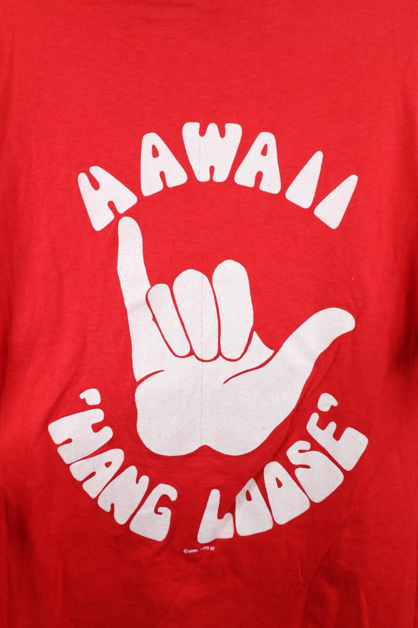 Vintage Vintage 80s Streetwear Surfing Hawaii Hang Loose T-Shirt USA Size US L / EU 52-54 / 3 - 9 Thumbnail