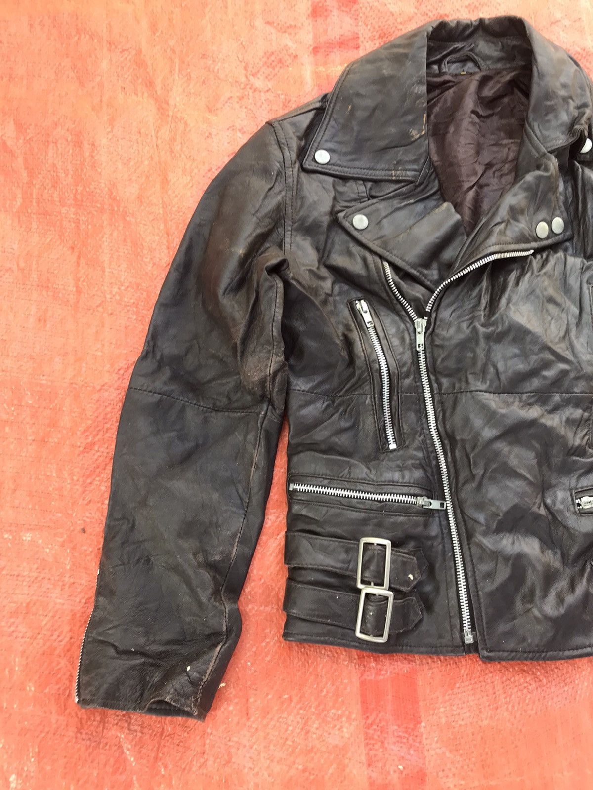 Seditionaries RARE DOUBLE COLLAR LEATHER JACKET SEDITIONARIES RACING JCKT Size US XS / EU 42 / 0 - 6 Thumbnail