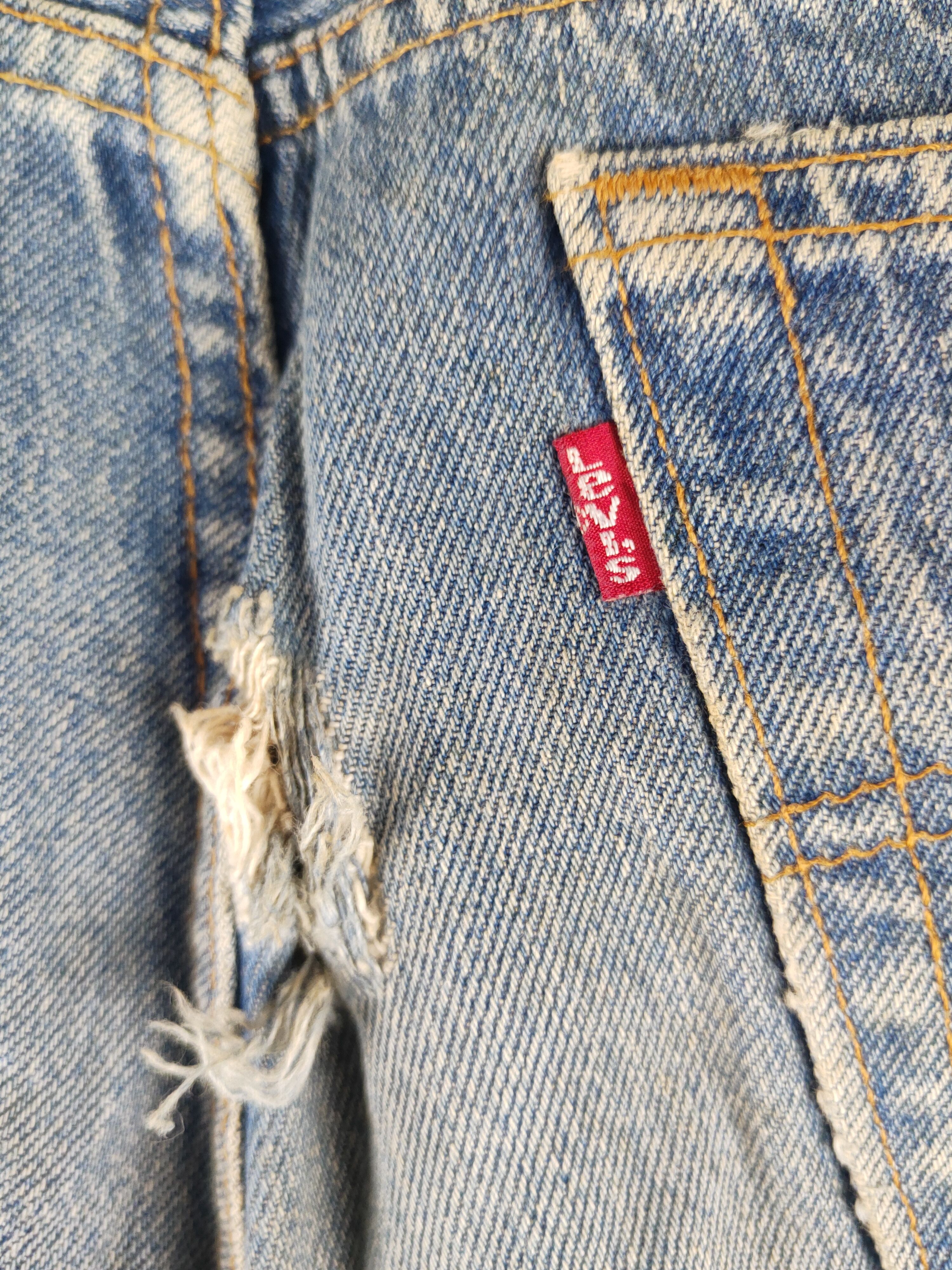 Levi's DL Levi's Blue Distressed Ripped Jeans# 46-891 Size US 34 / EU 50 - 10 Thumbnail